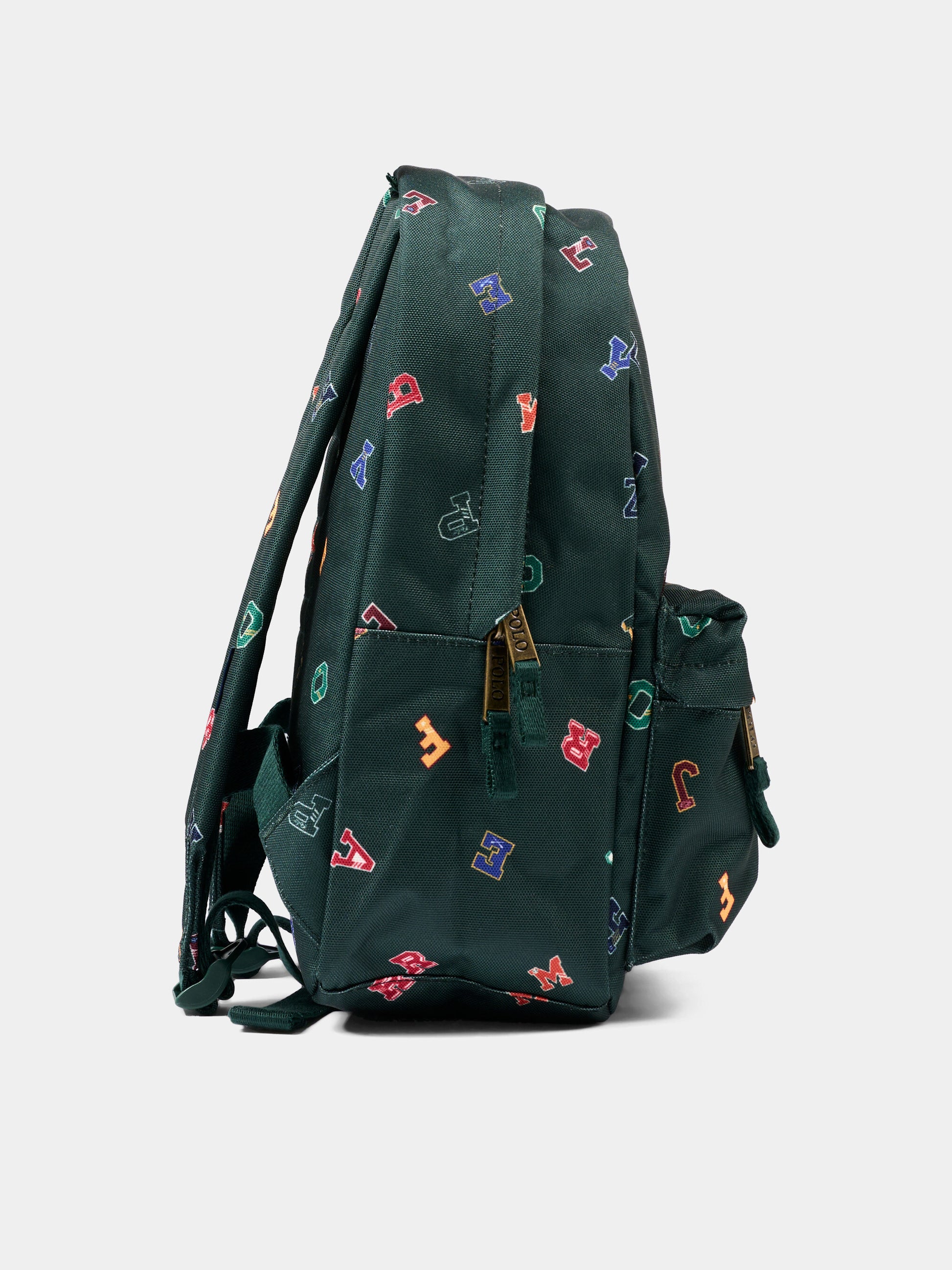 Zaino verde per bambina con Polo Pony,Ralph Lauren Kids,9AR179 ECF