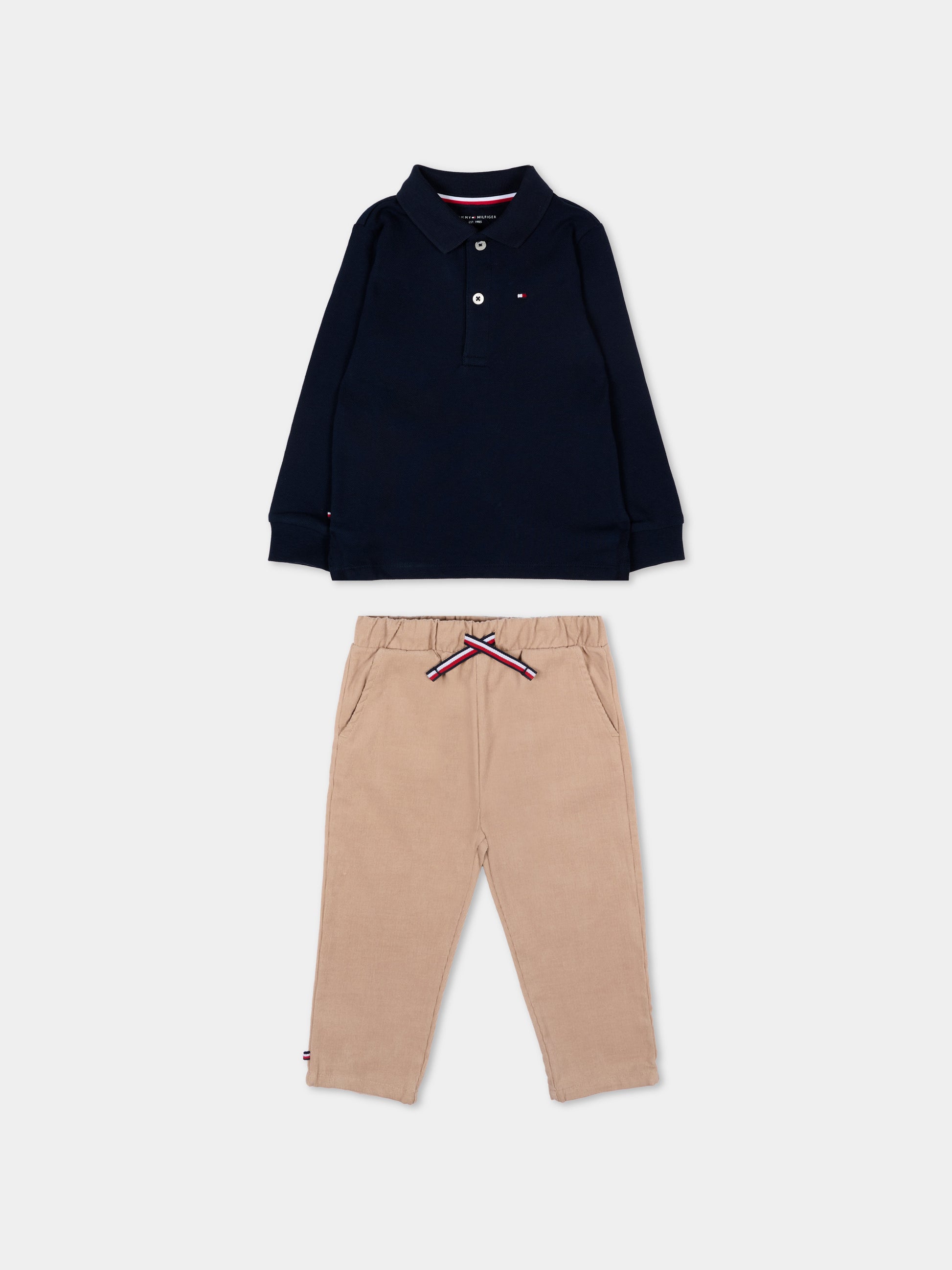 Completo sportivo multicolor per neonato con Tommy Flag,Tommy Hilfiger Junior,KN0KN02085 GUQ