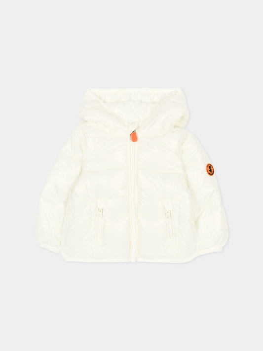 Piumino bianco Jody per neonati,Save The Duck Kids,I33231X LOVE23 00002