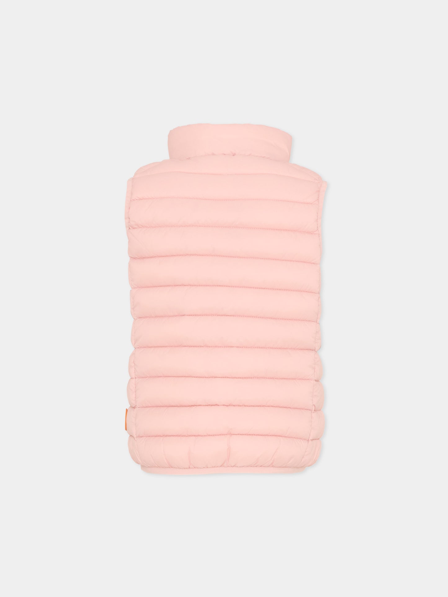 Gilet Andy rosa per bambina con logo,Save The Duck Kids,J82430X GIGA21 80007