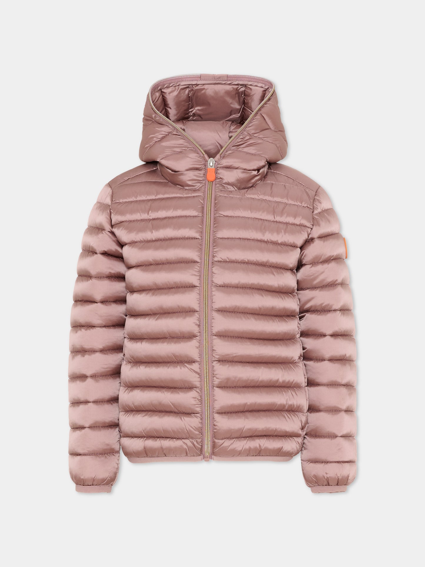 Piumino Iris rosa per bambina con logo,Save The Duck Kids,J32310G IRIS21 80013