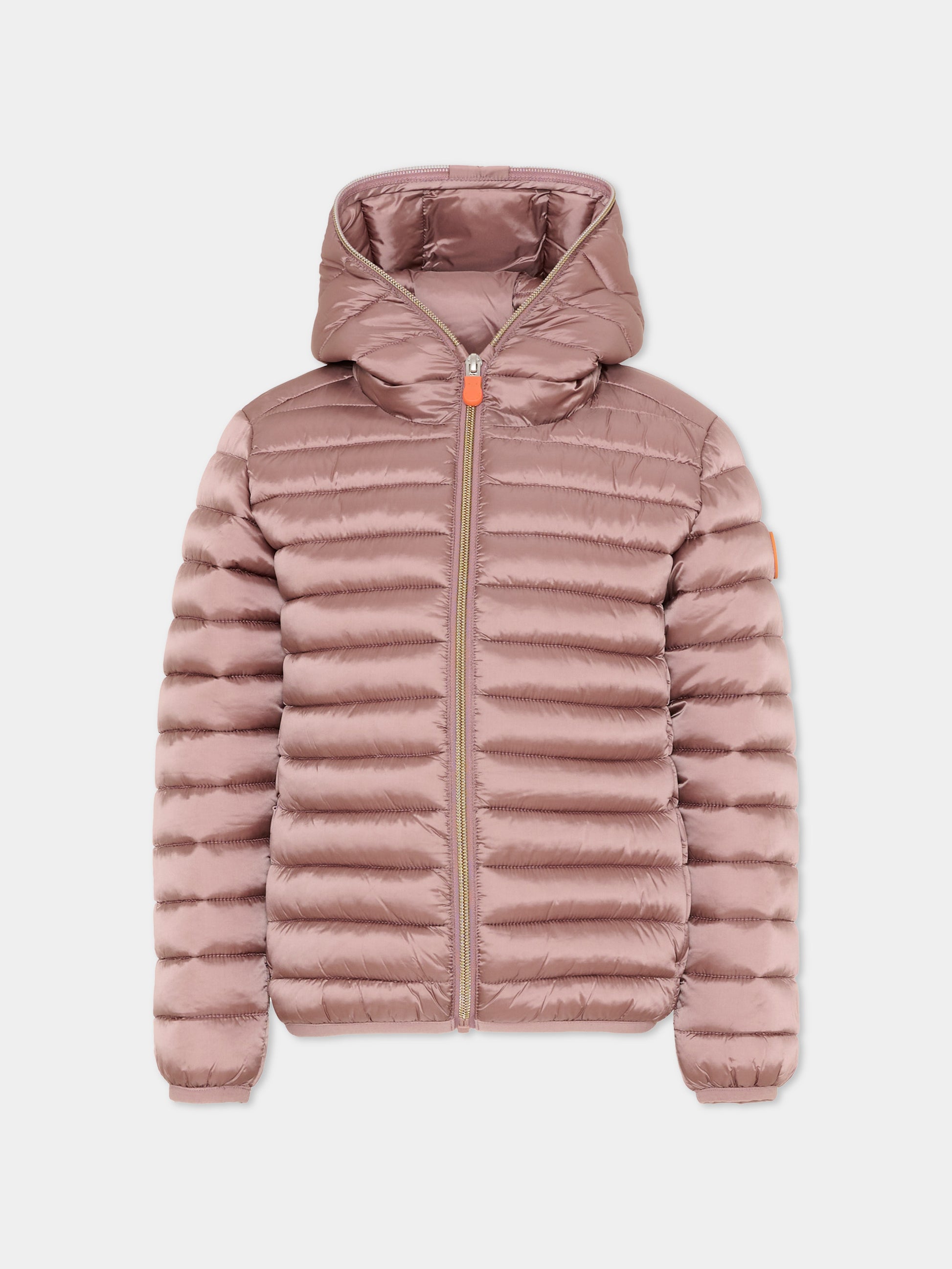 Piumino Iris rosa per bambina con logo,Save The Duck Kids,J32310G IRIS21 80013