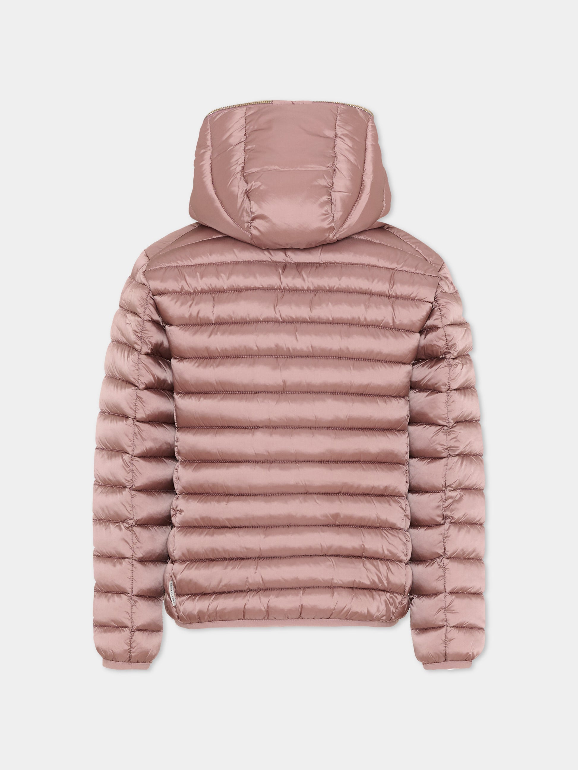 Piumino Iris rosa per bambina con logo,Save The Duck Kids,J32310G IRIS21 80013