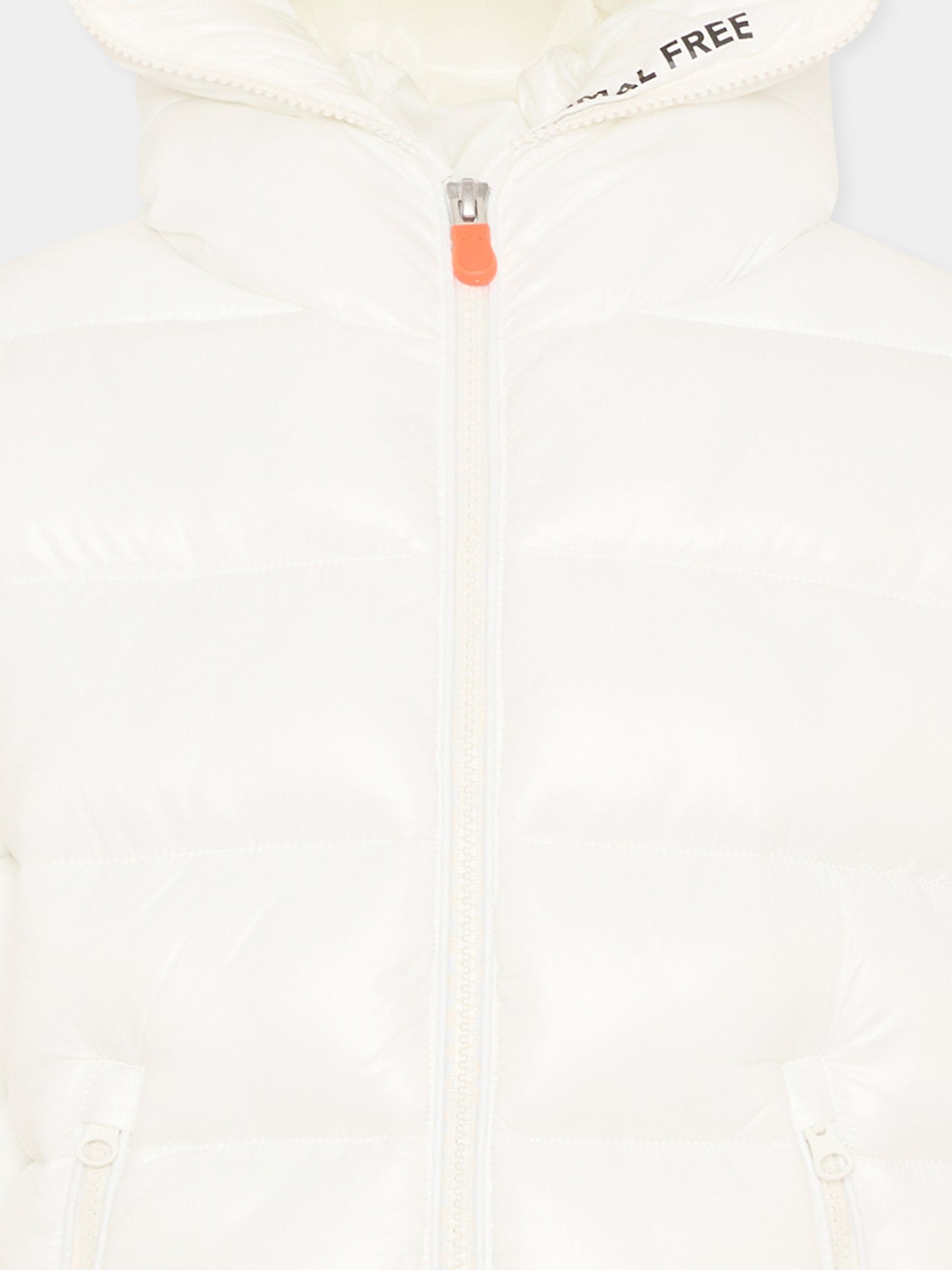 Piumino Kate bianco per bambini con logo,Save The Duck Kids,J38090G LOVE21 00002