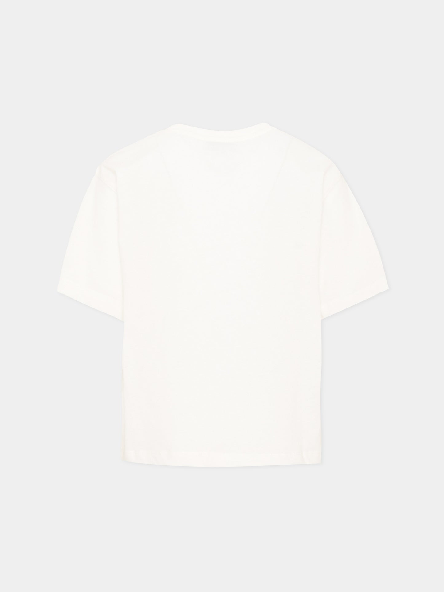 T-Shirt avorio per bambina con logo,Philosophy,I1F613 6203 P001