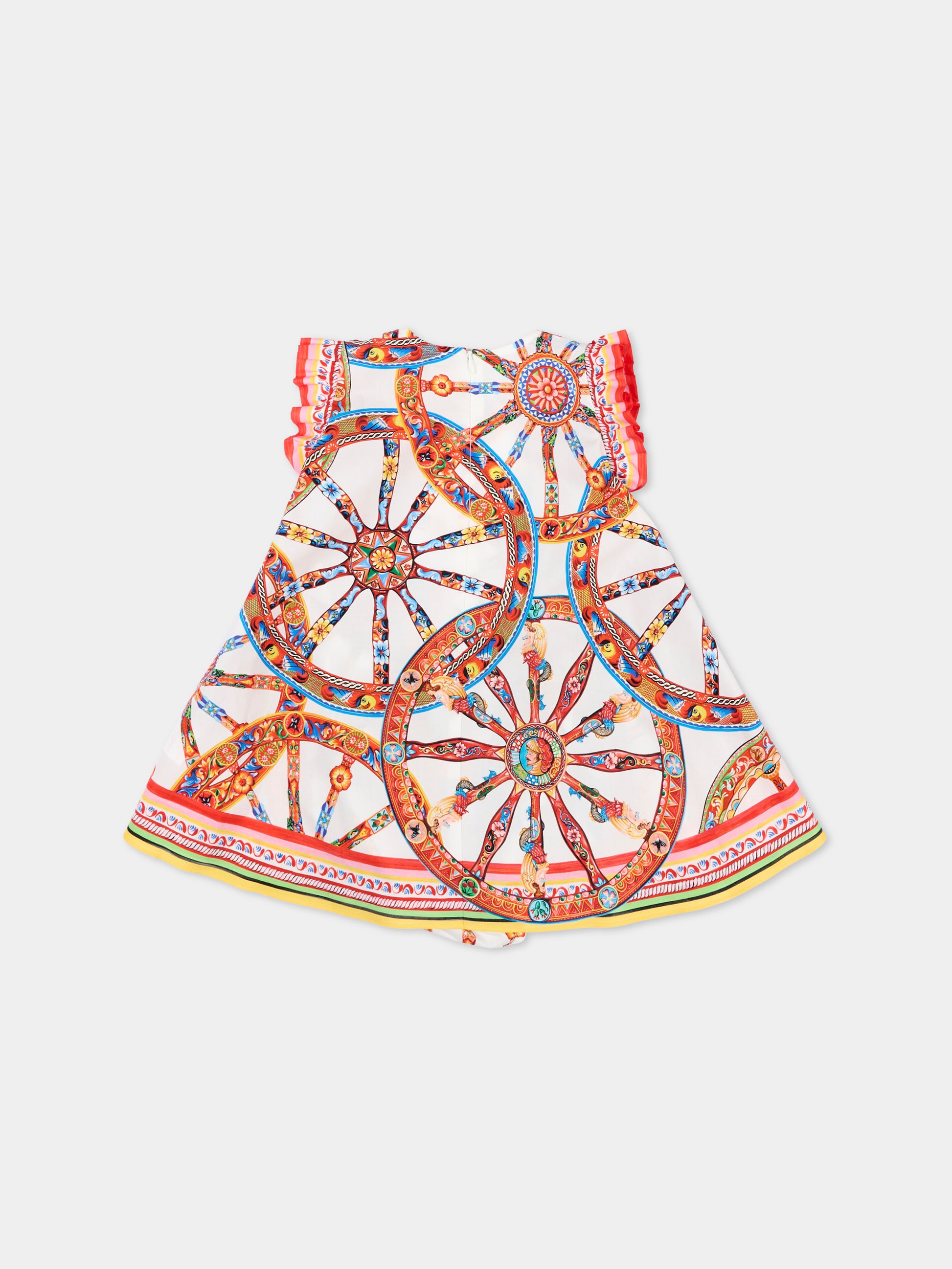 Vestito multicolor per neonata,Dolce & Gabbana Kids,L23DW2 FI5O4 HA6CK