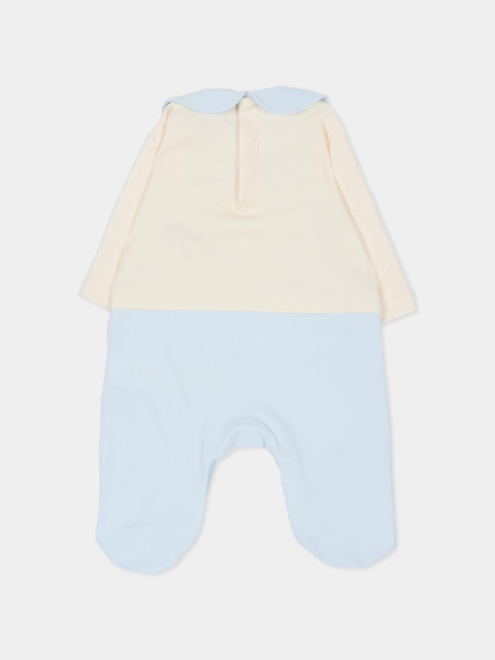Set tutina celeste per neonato con stampa,Dolce & Gabbana Kids,L1JOCT G7P8S S9000