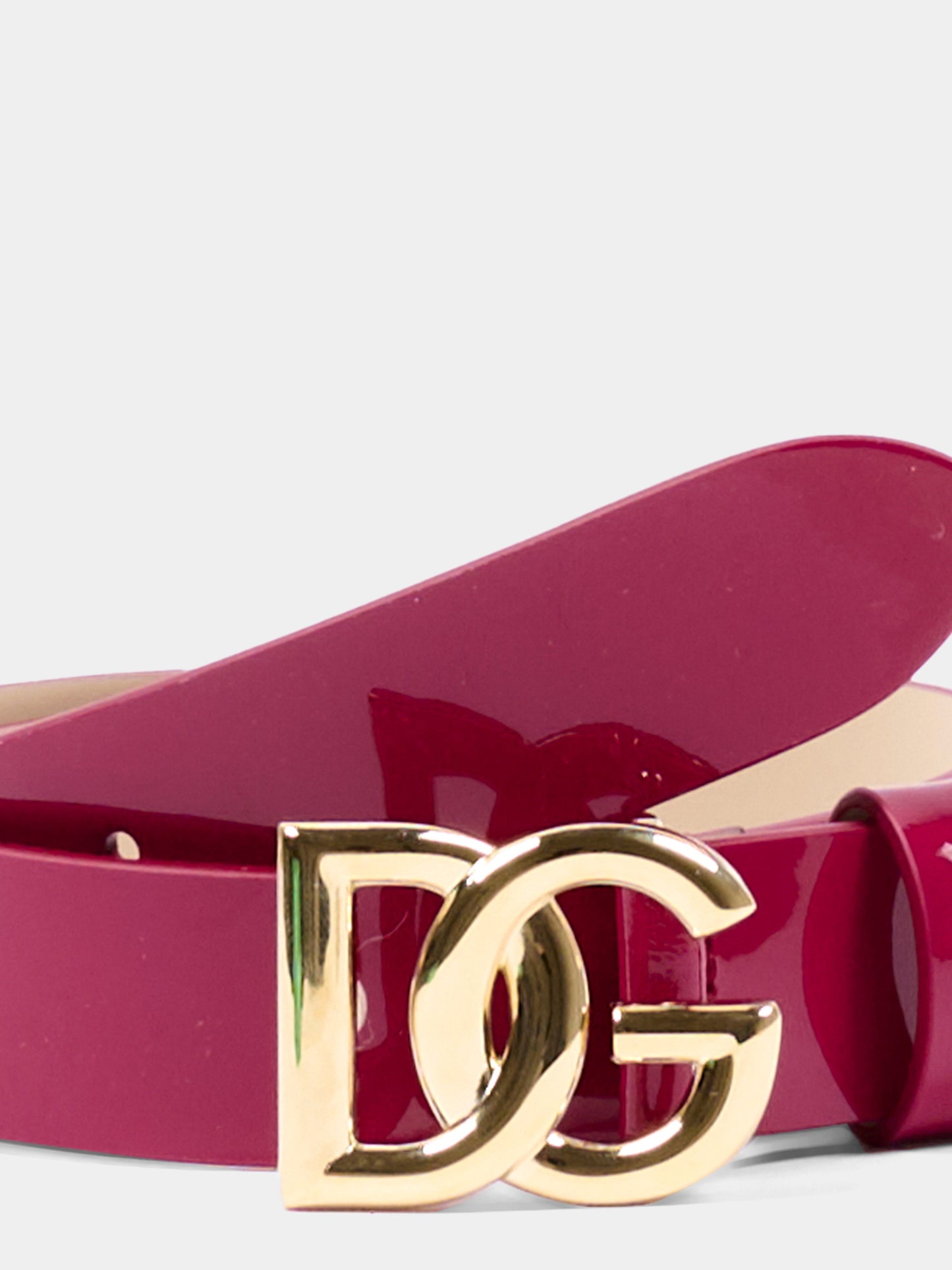 Cintura bordeaux per bambina con logo DG,Dolce & Gabbana Kids,EE0068 A1067 8I484