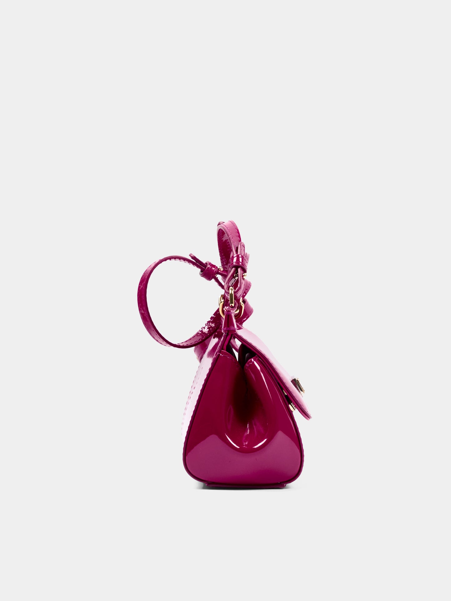 Borsa bordeaux Mini Sicily per bambina lucida,Dolce & Gabbana Kids,EB0003 A1067 8I484