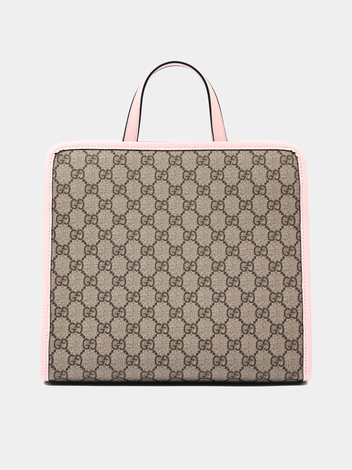 Borsa Shopping beige per bambina con gatto