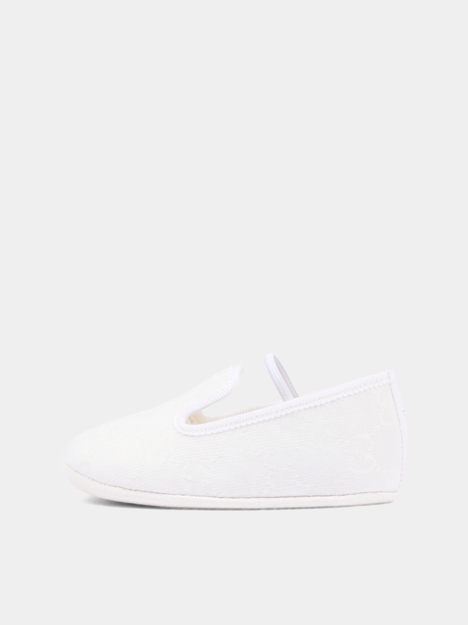Mocassini avorio per neonato GG,Gucci Kids,873031 FAF5K 9048