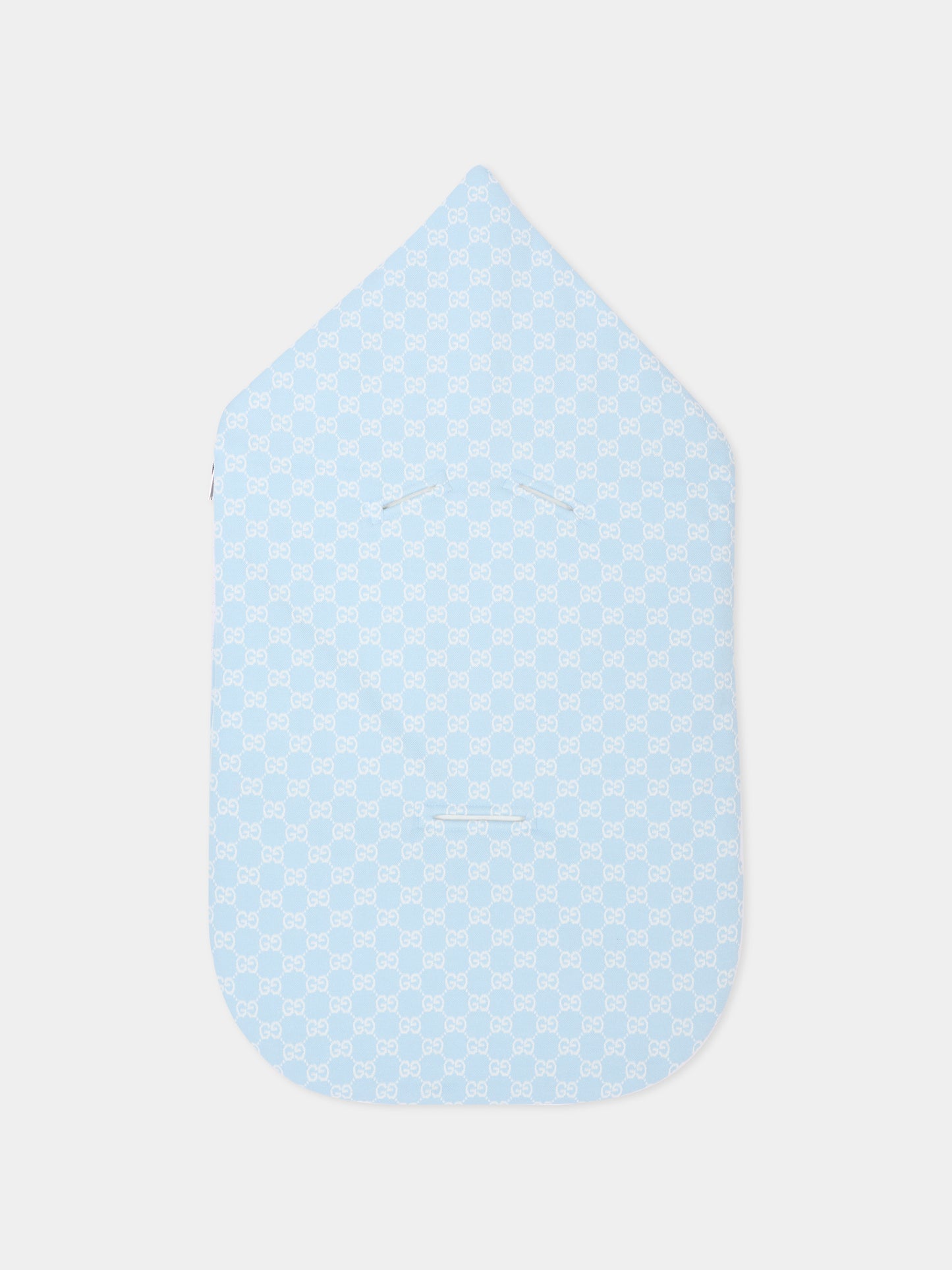 Sacco nanna azzurro per neonato GG,Gucci Kids,865783 XJHBA 4914
