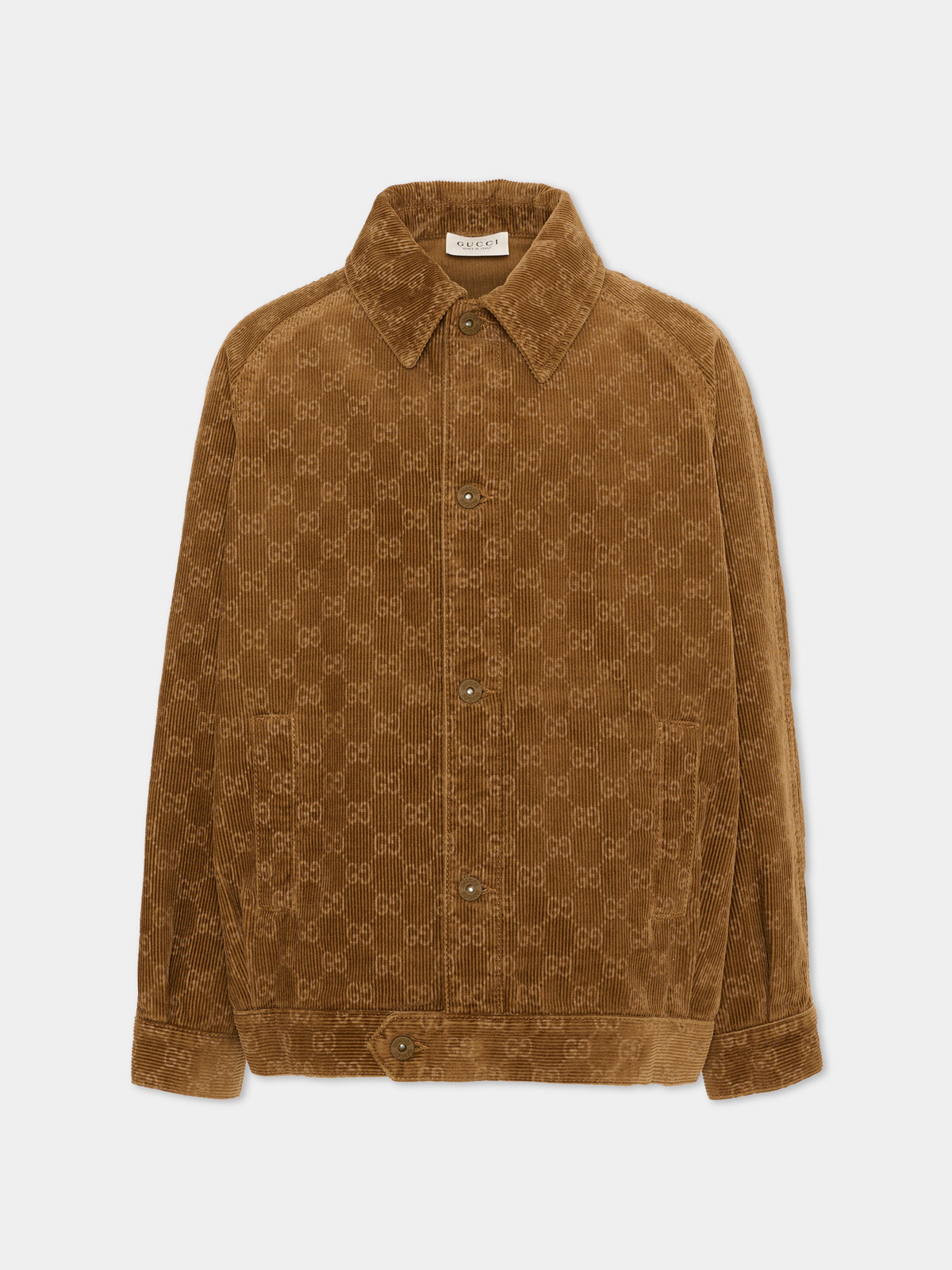 Giubbotto marrone per bambino con monogram GG,Gucci Kids,864933 XDDF9 2230