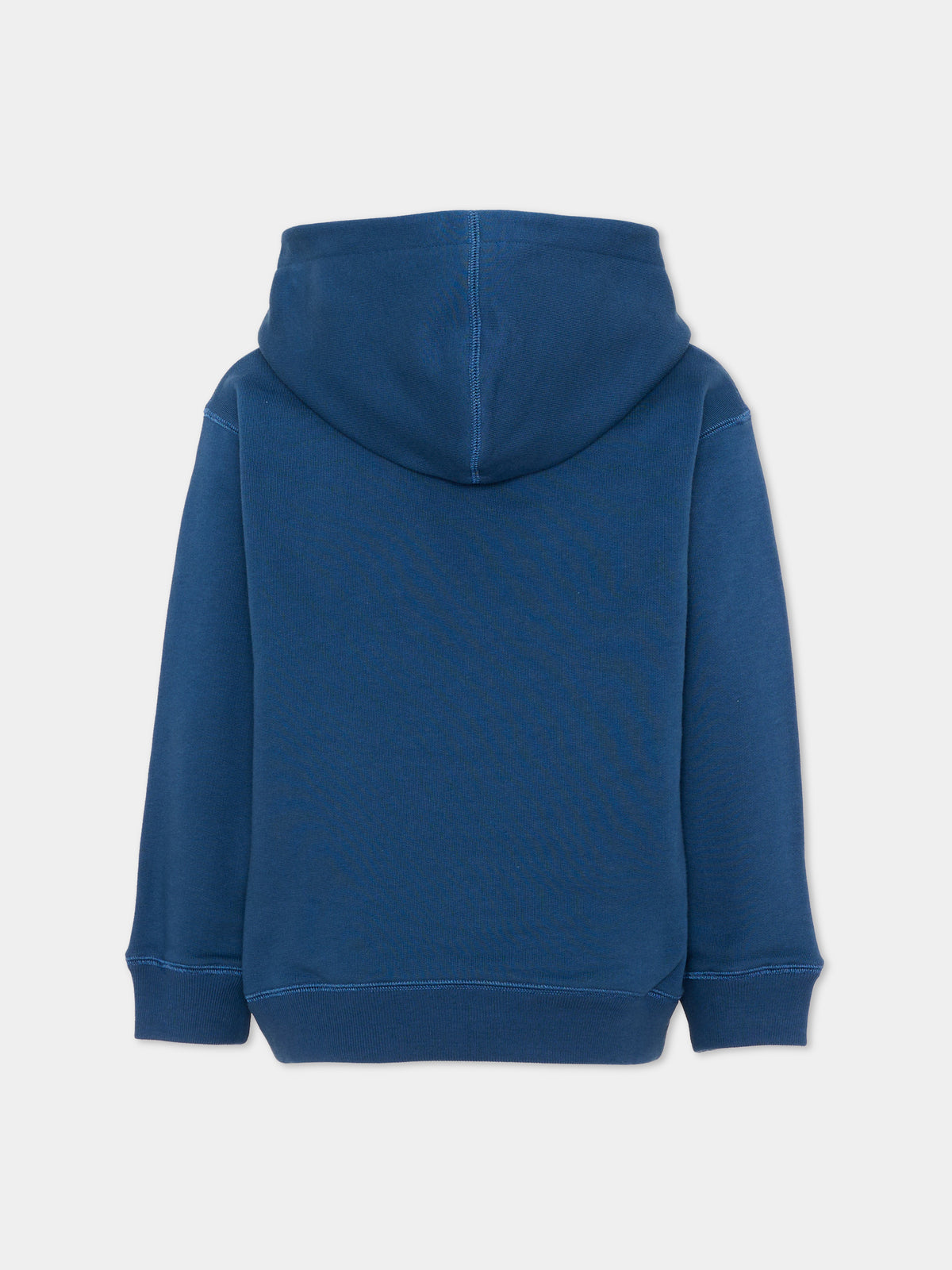 Felpa con cappuccio blu per bambini