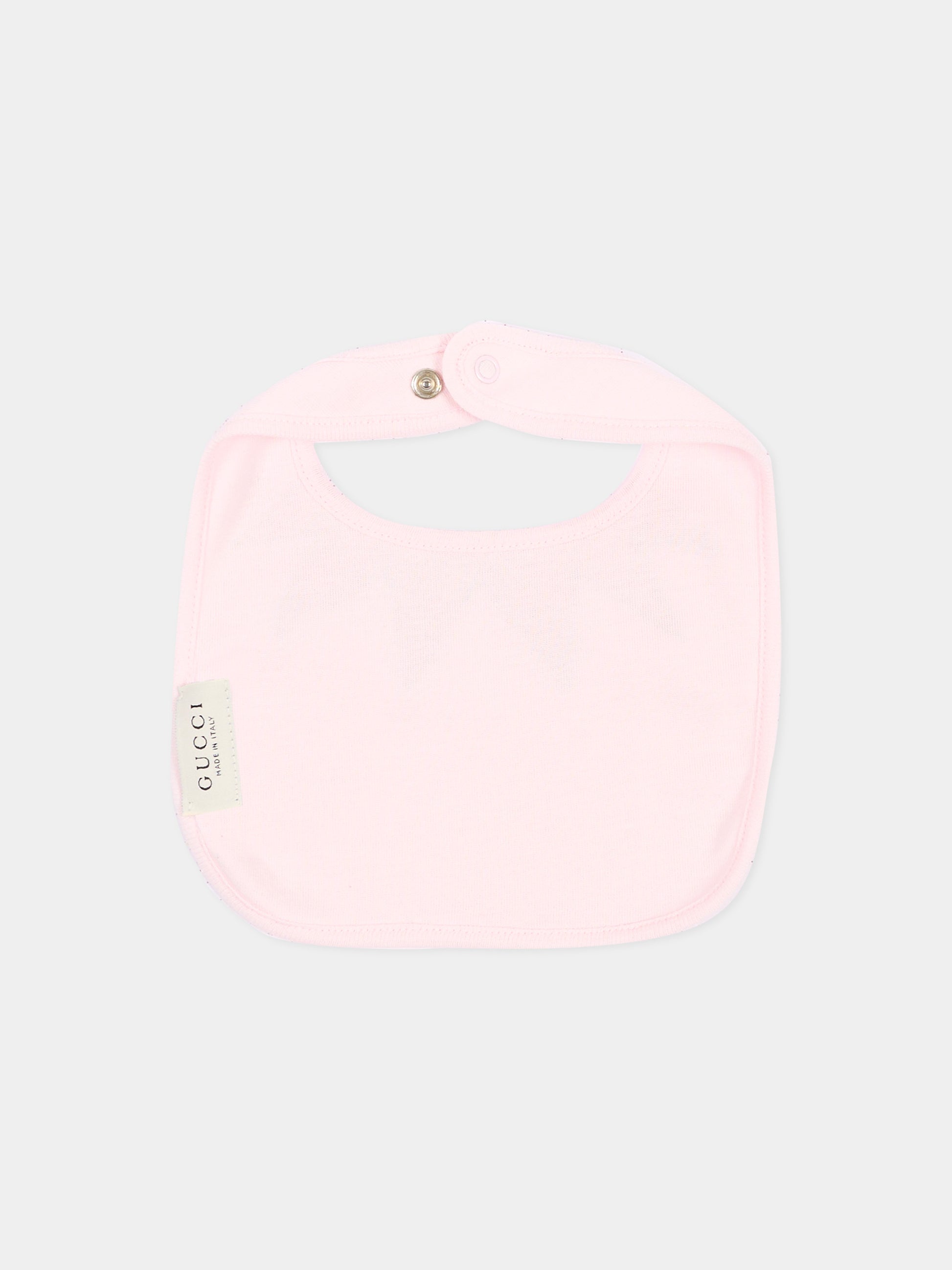 Set Tutine rosa per neonata stampato,Gucci Kids,873813 XJHZD 5595
