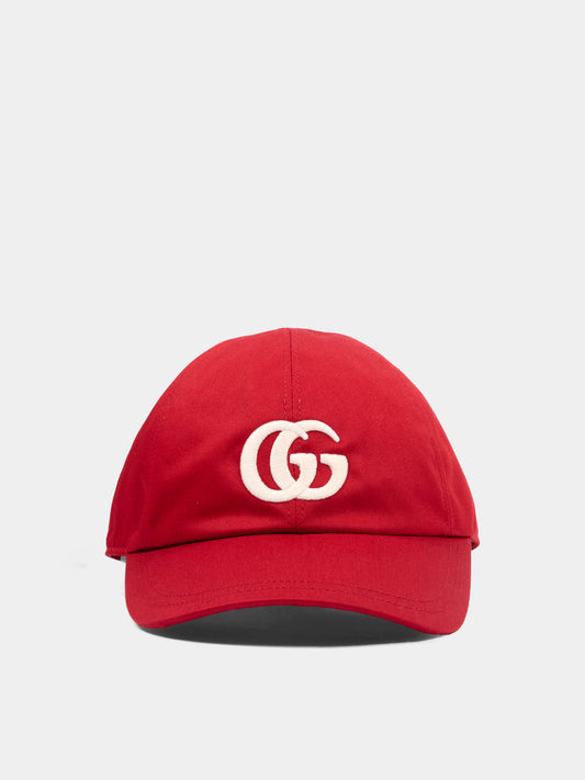 Cappello rosso con logo GG per bambini,Gucci Kids,871372 3HBLM 6466