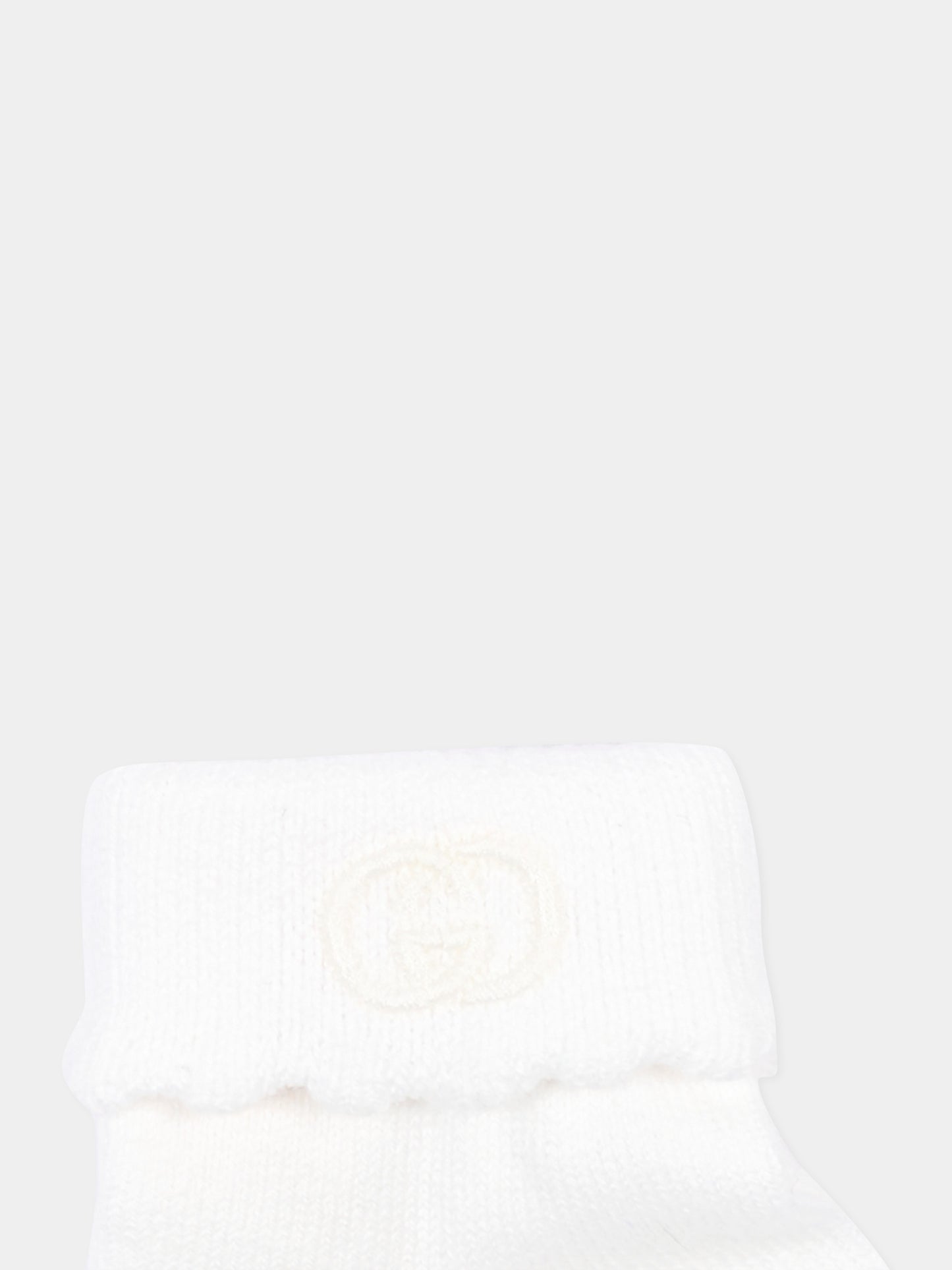Calzini avorio per neonato logo GG,Gucci Kids,A007NF 3KACB 9100