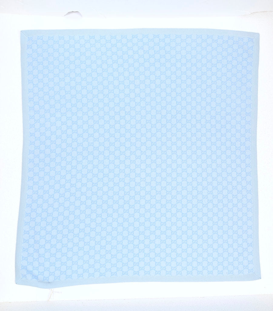 Coperta celeste per neonati GG,Gucci Kids,835345 3KACG 9269