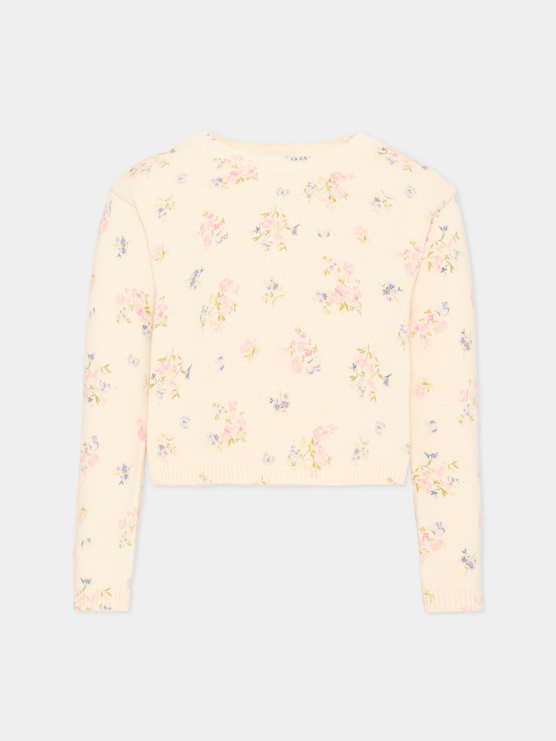 Maglione avorio floreale per bambina,Philosophy,I9H615 8717 029F