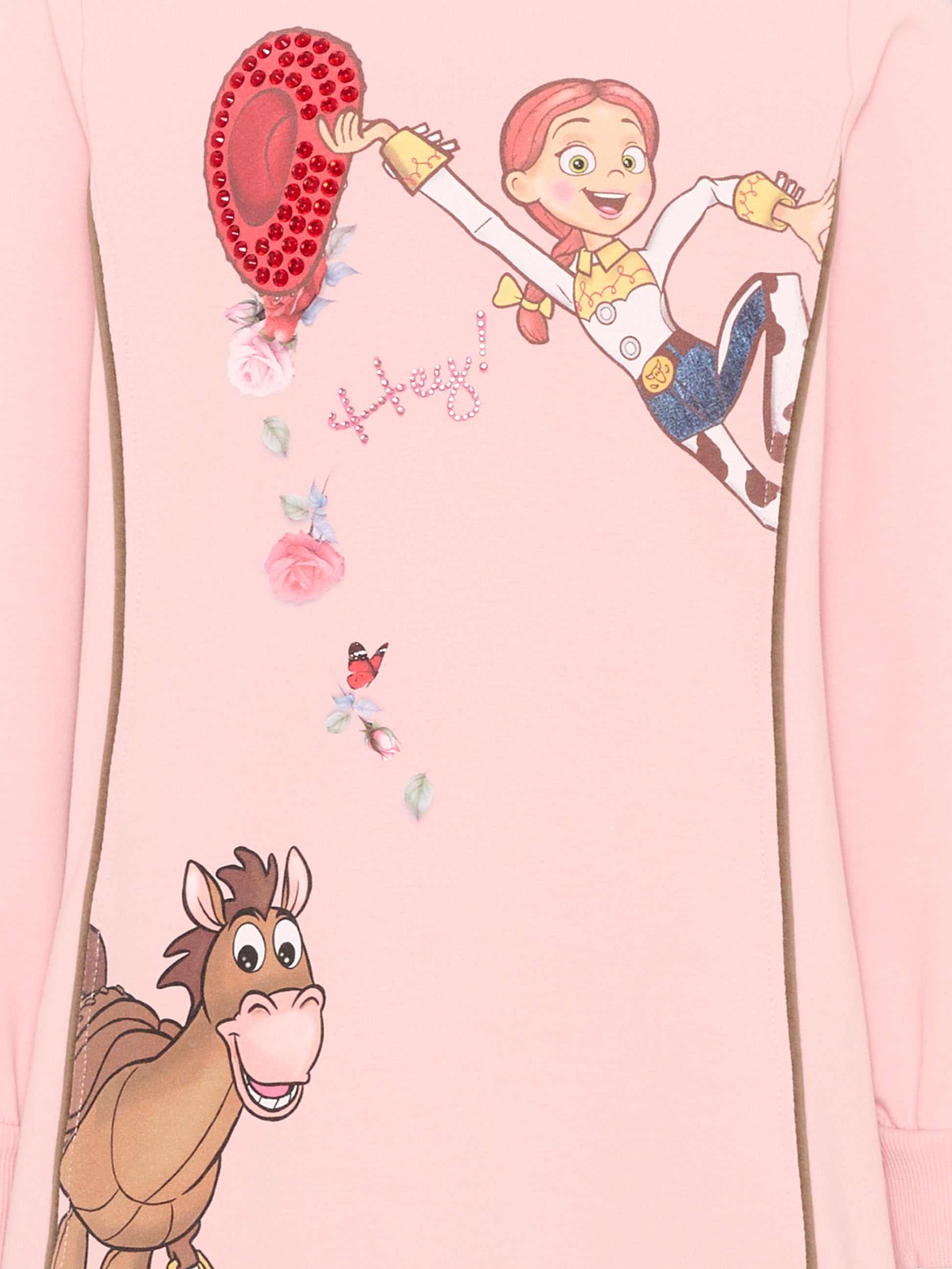 Vestito rosa per bambina con stampa di Toy Story,Monnalisa,19H901 8006 094F