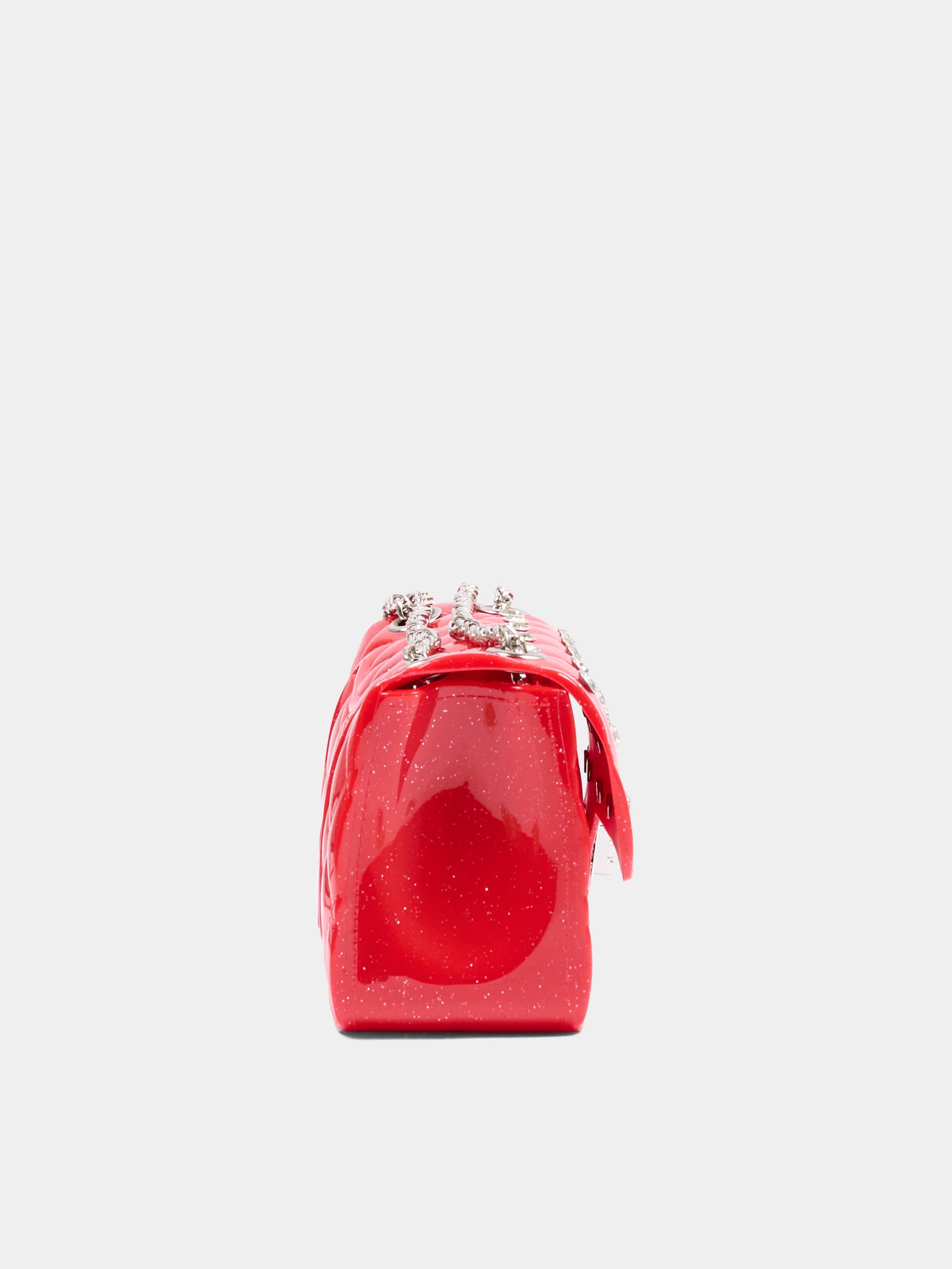 Borsa elegante rossa per bambina con strass,Monnalisa,17H000 8726 0043