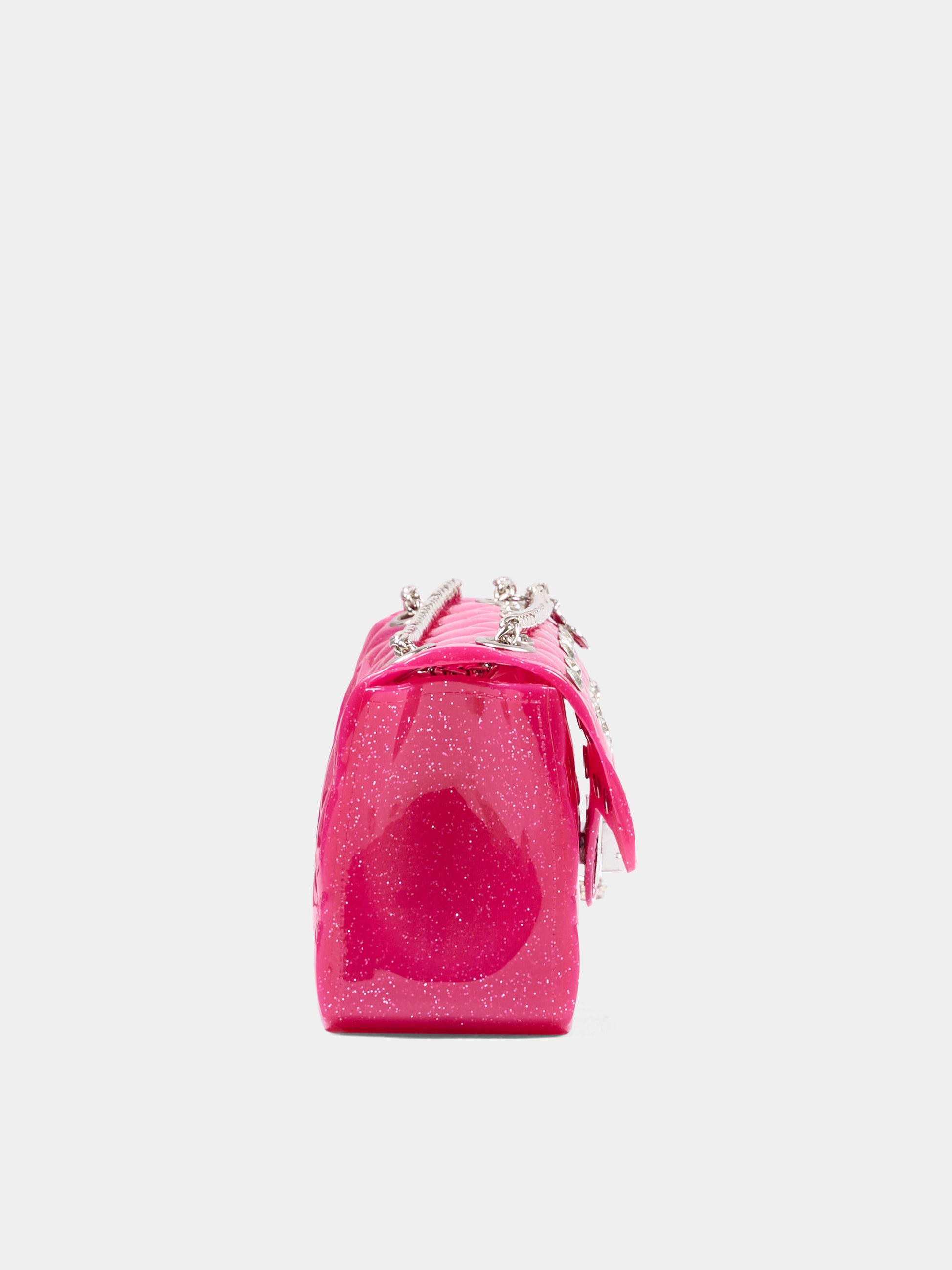 Borsa elegante fucsia per bambina con strass,Monnalisa,17H000 8726 0069