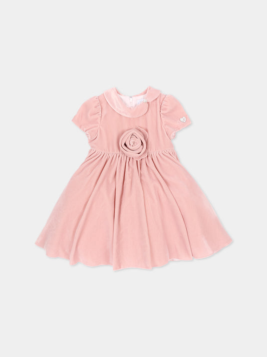 Abito elegante rosa per neonata,Monnalisa,73H901 8803 0092