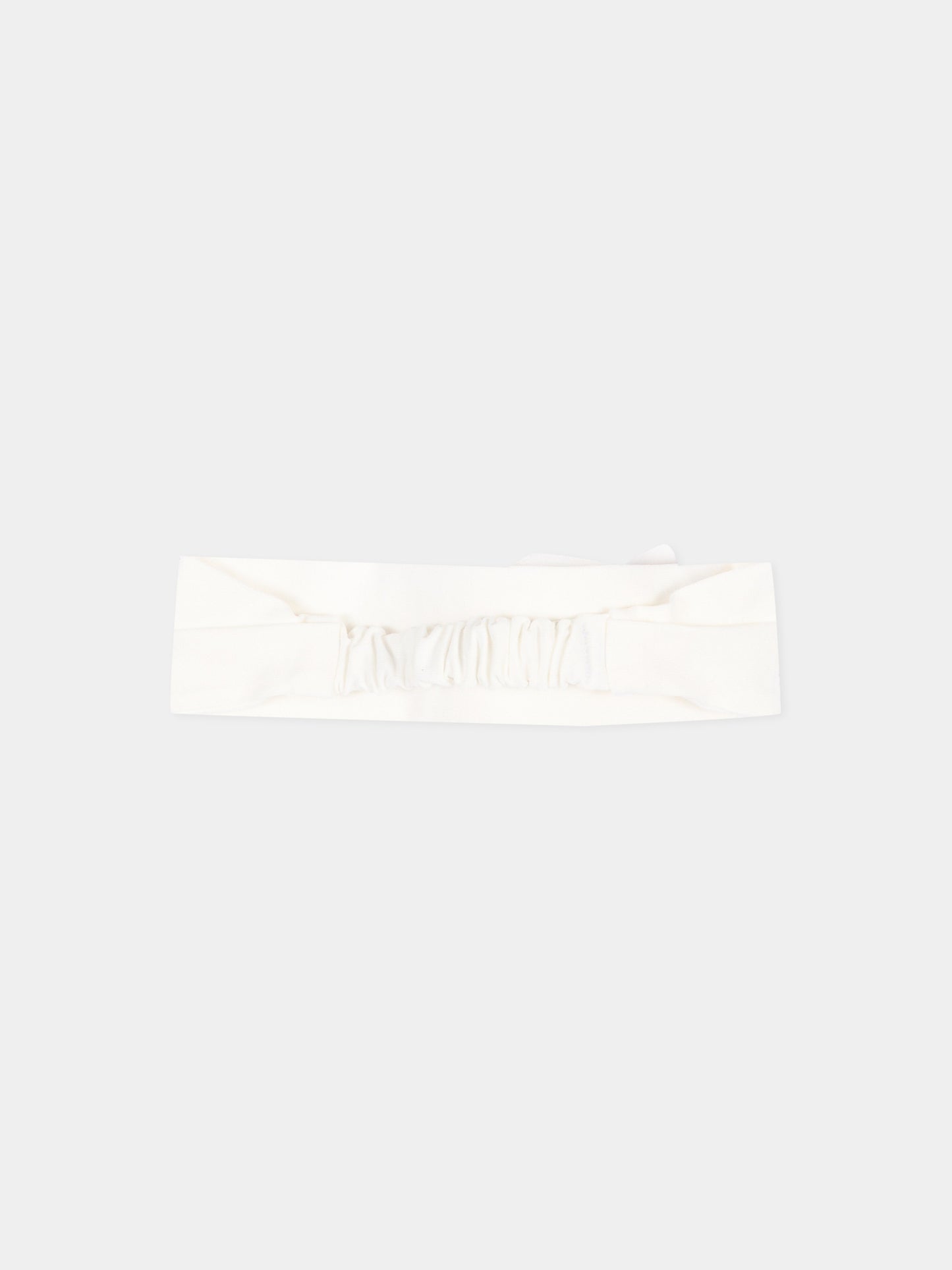 Fascia avorio per neonata con fiore,Monnalisa,73H004 8803 0001