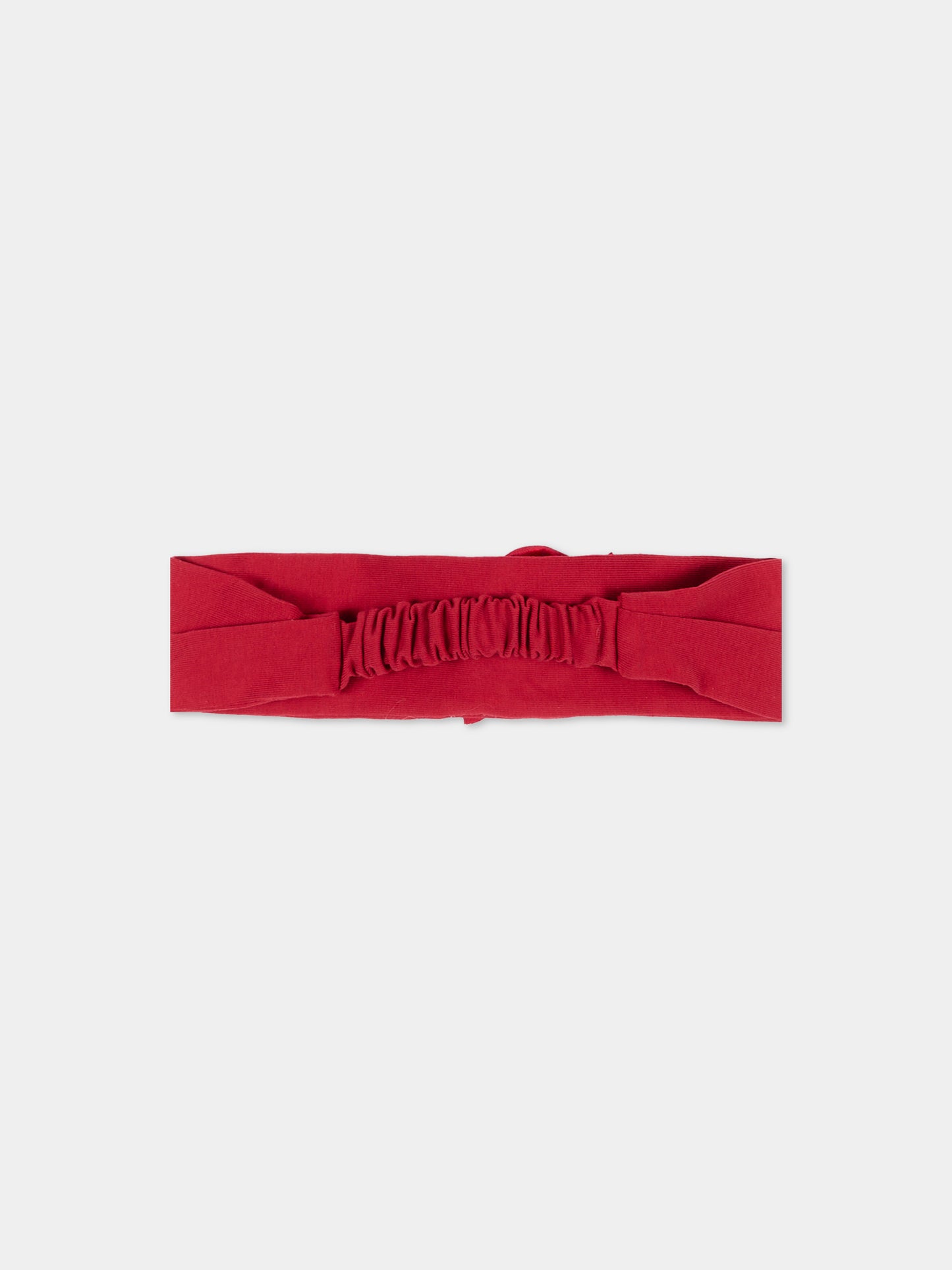 Fascia rossa per neonata con fiore,Monnalisa,73H004 8803 0043