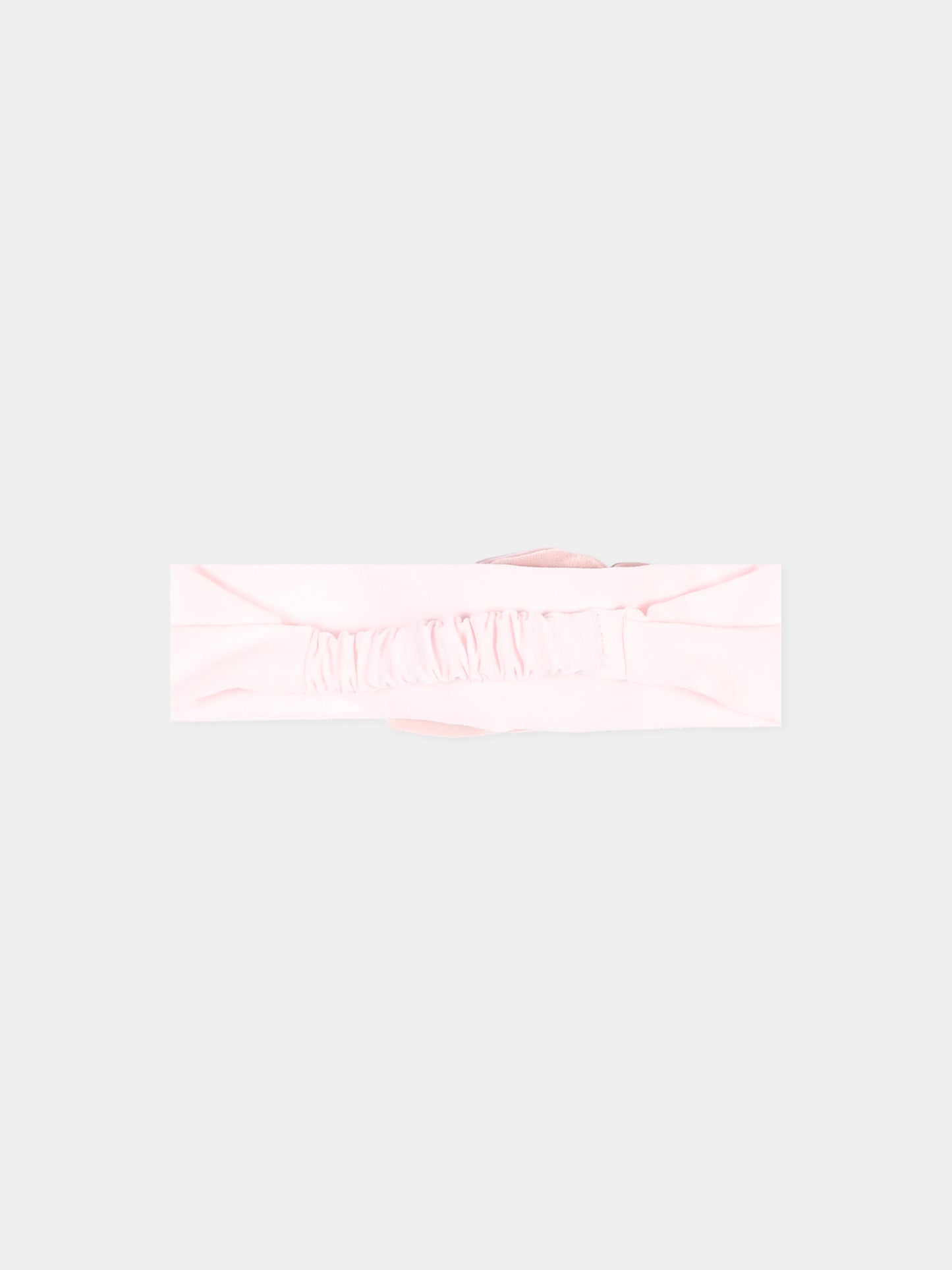Fascia rosa per neonata con rosa,Monnalisa,73H004 8803 0092