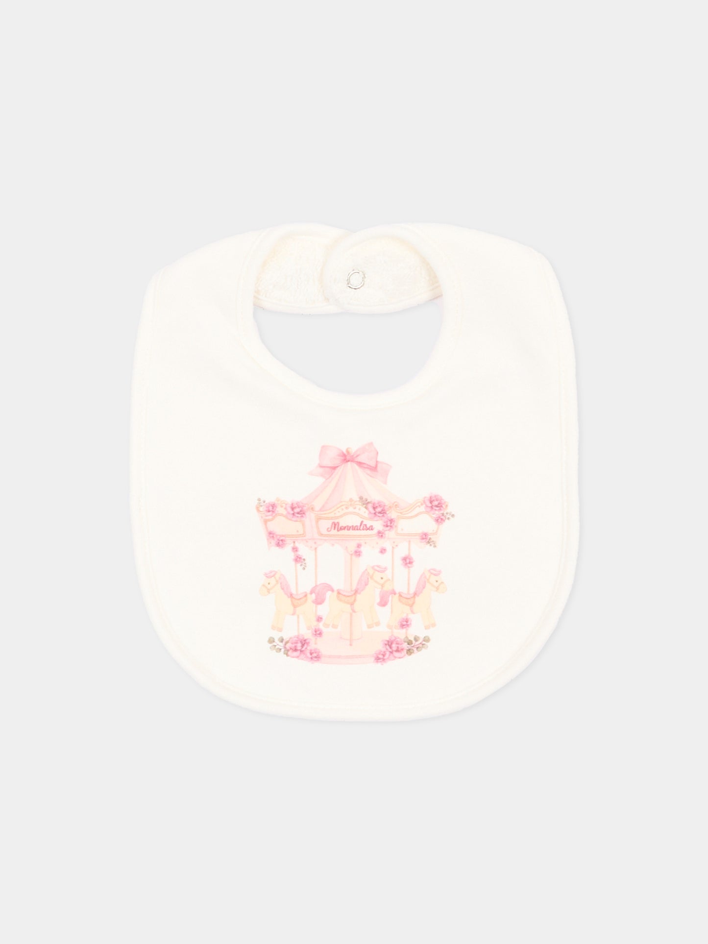 Set tutina avorio per neonata con giostra,Monnalisa,35H509 8000 0001