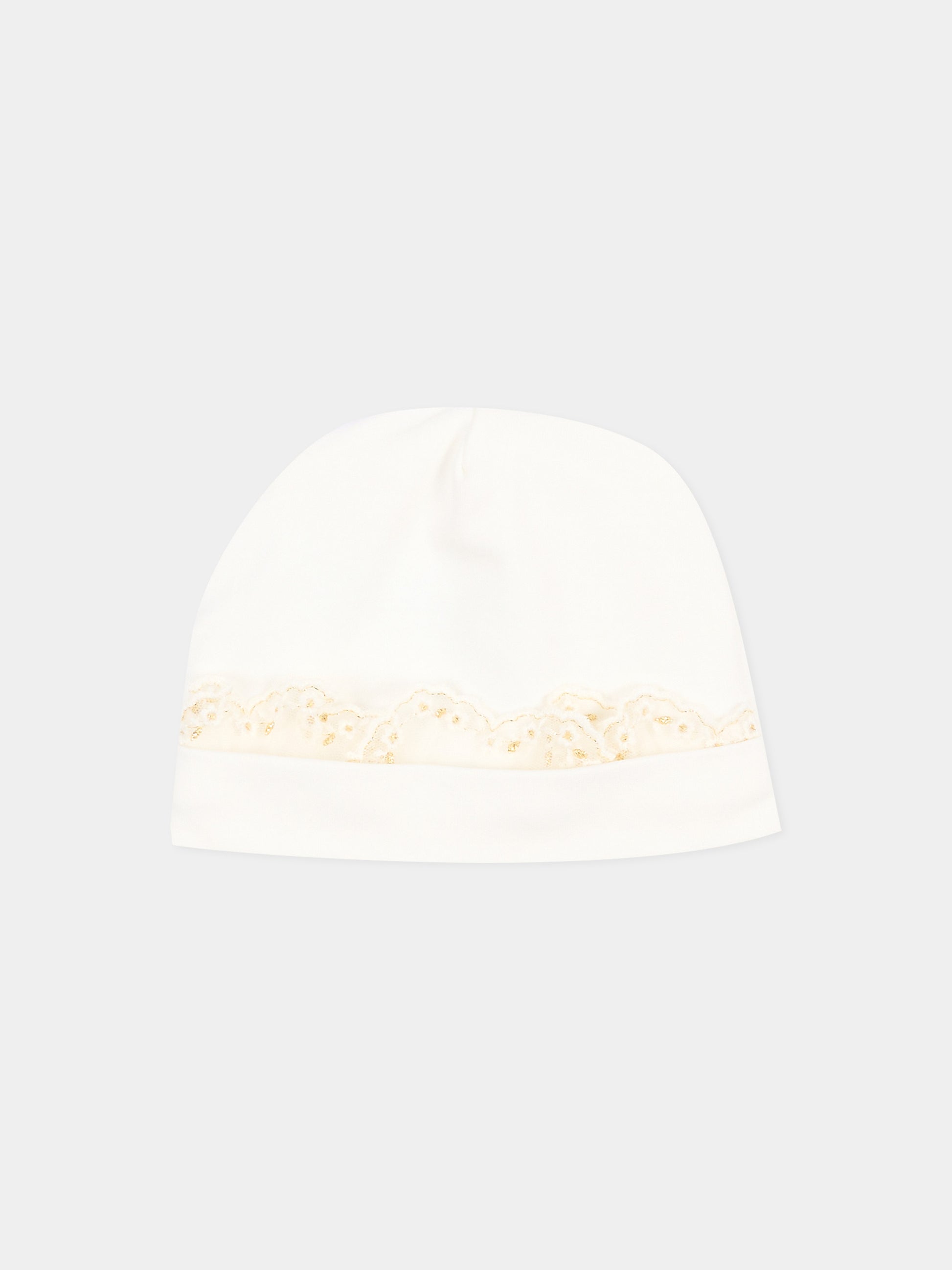 Set tutina avorio per neonata con pizzo,Monnalisa,35H503 8070 0001