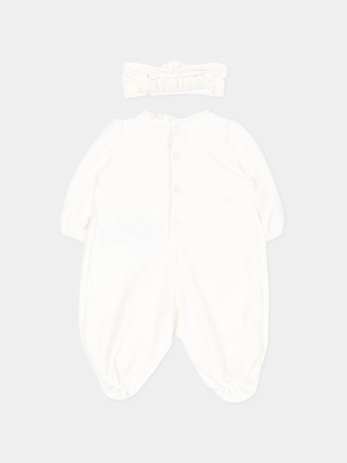 Set Tutine avorio per neonata,Monnalisa,35H501 8072 0001