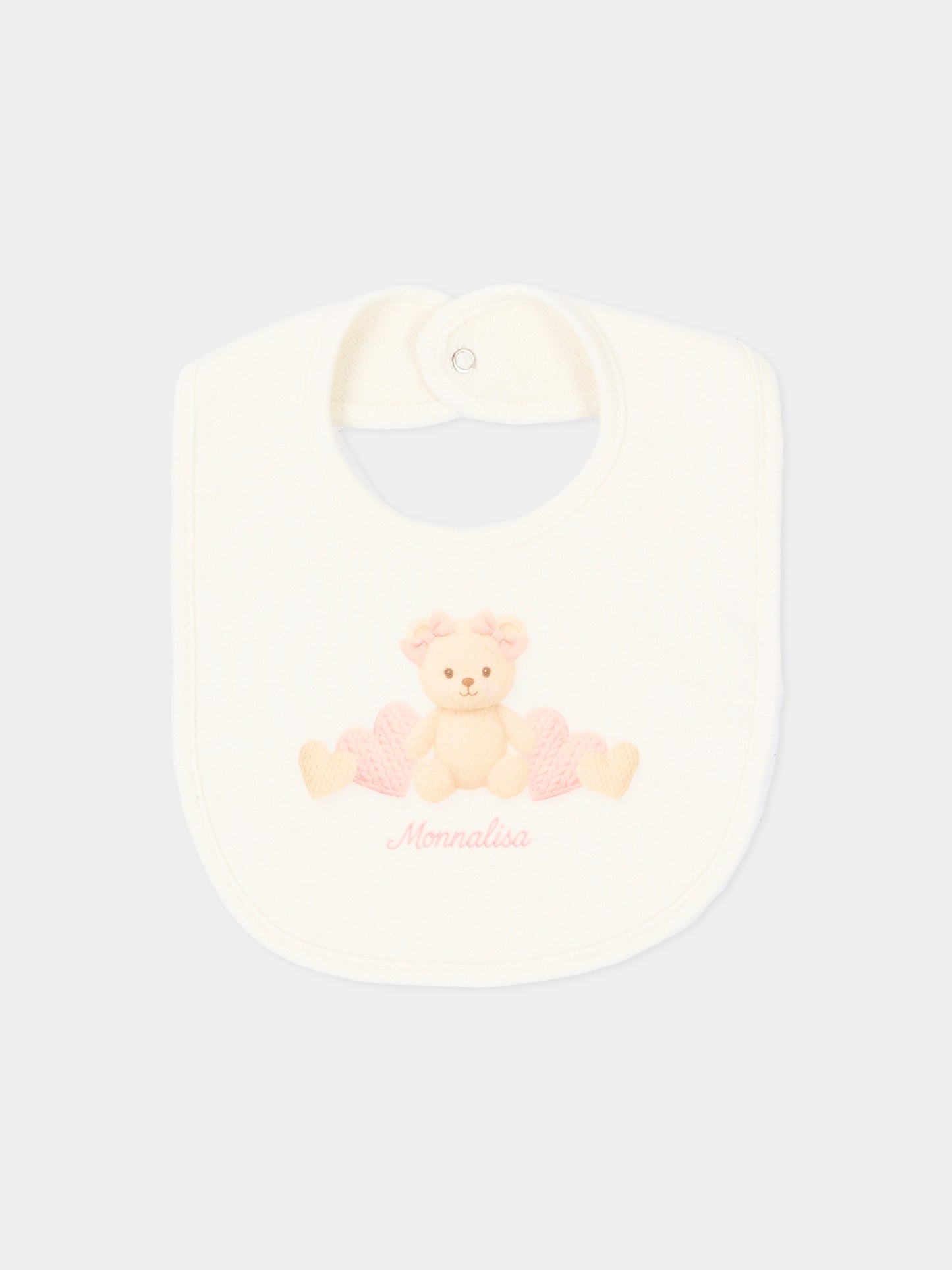 Set Tutina rosa per neonata con orsetto,Monnalisa,35H506 8001 0191