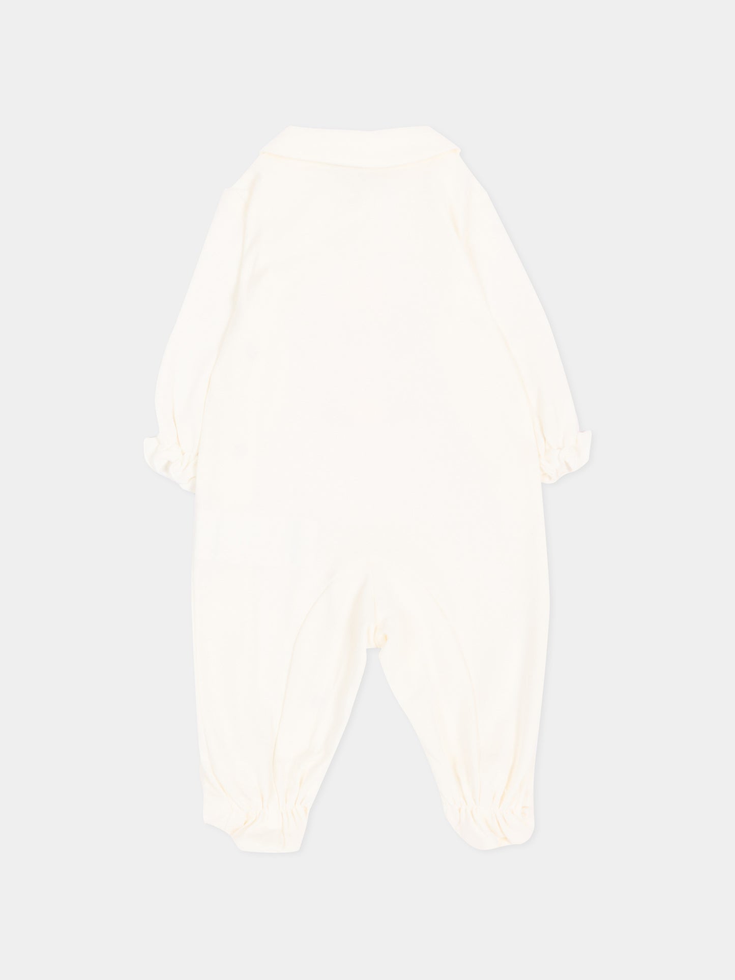 Tutina avorio per neonata con stampa,Monnalisa,35H208NP 8000 0001