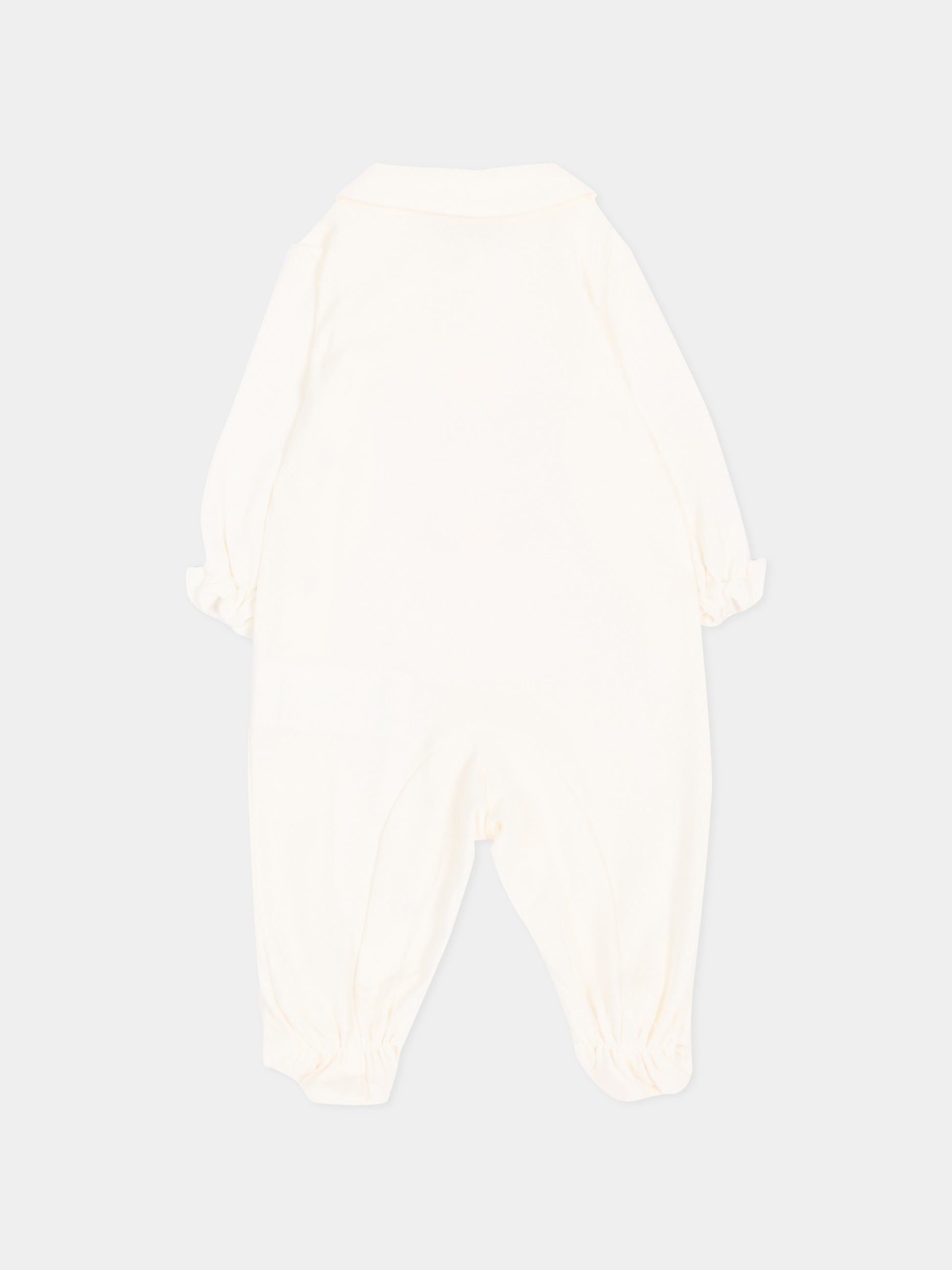 Tutina avorio per neonata con stampa,Monnalisa,35H208NP 8000 0001