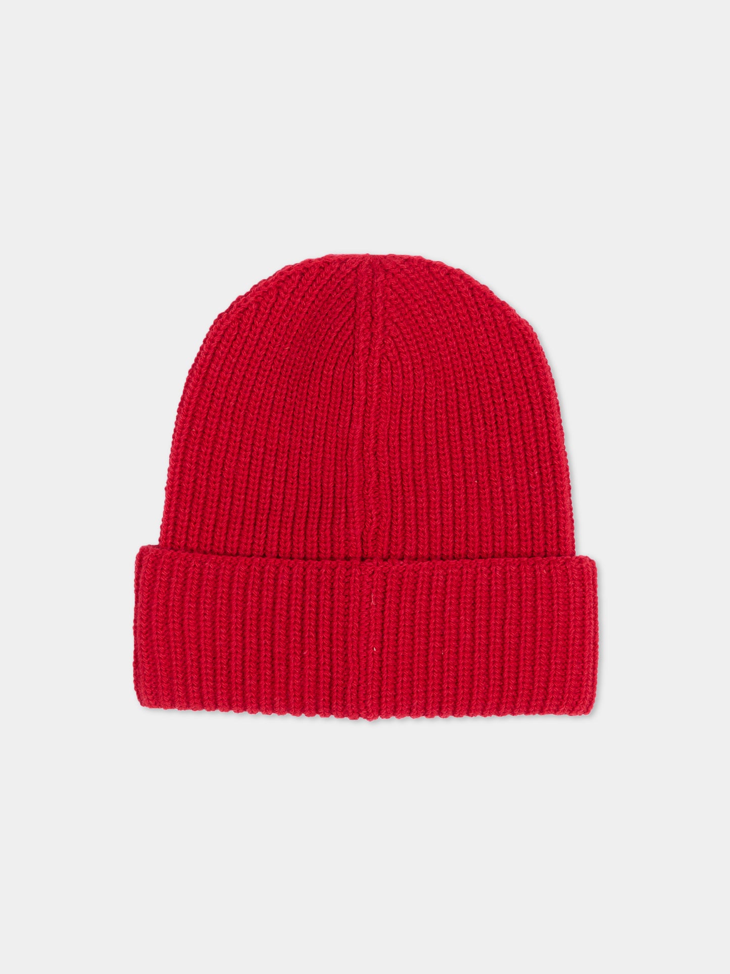 Berretto rosso per bambino con logo,Moncler Kids,L2954 3B00016 M4281 456