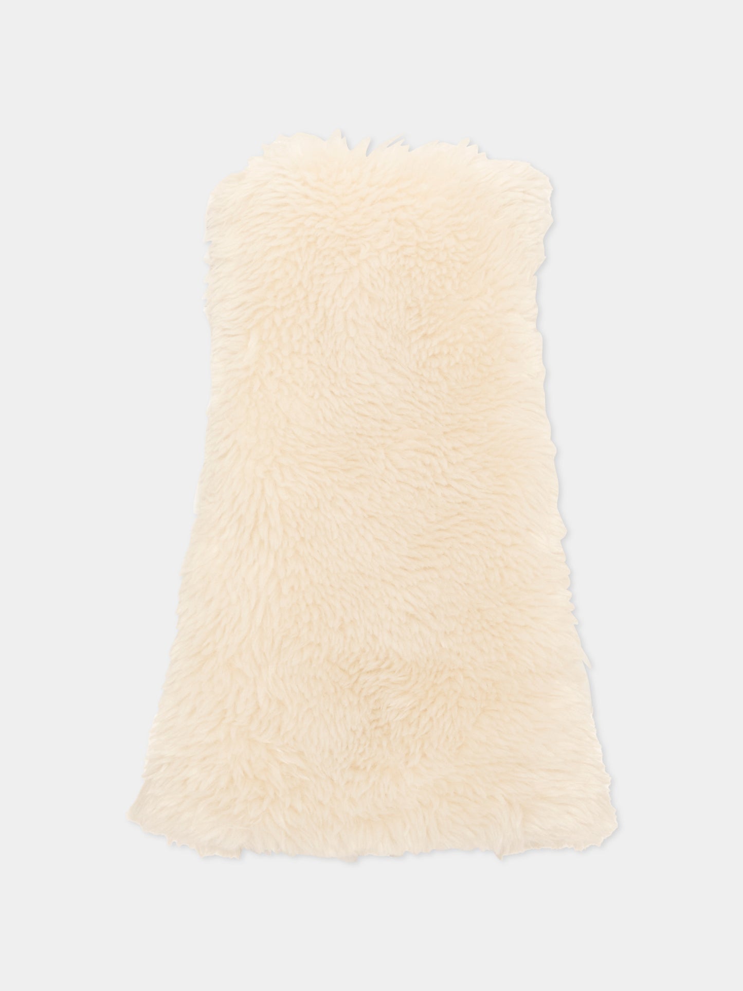 Ecopelliccia avorio per bambina,Moncler Kids,L2954 8I00010 89B8L 050