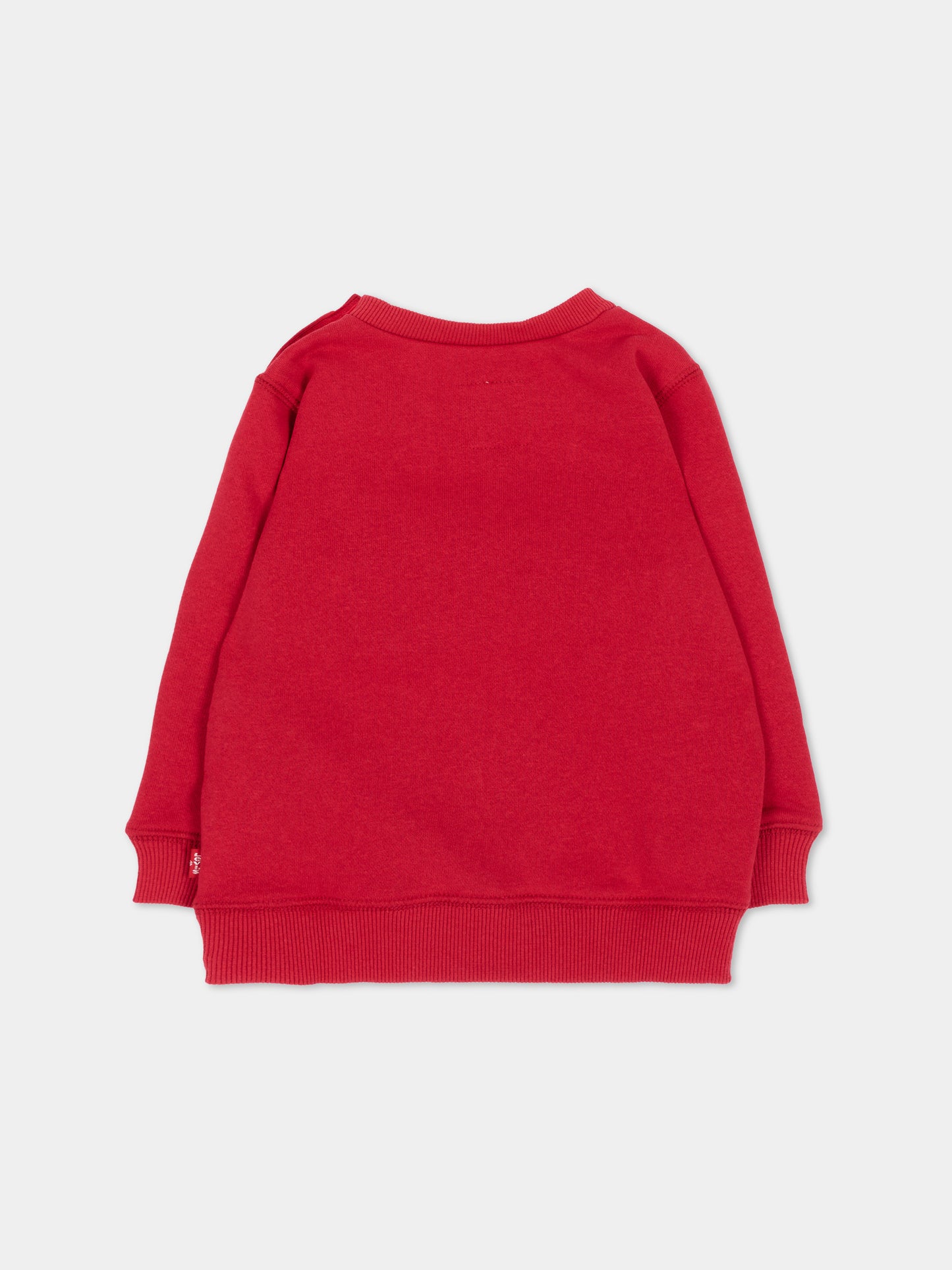 Felpa rossa per neonato con logo,Levi's Kids,6E9079 R1R