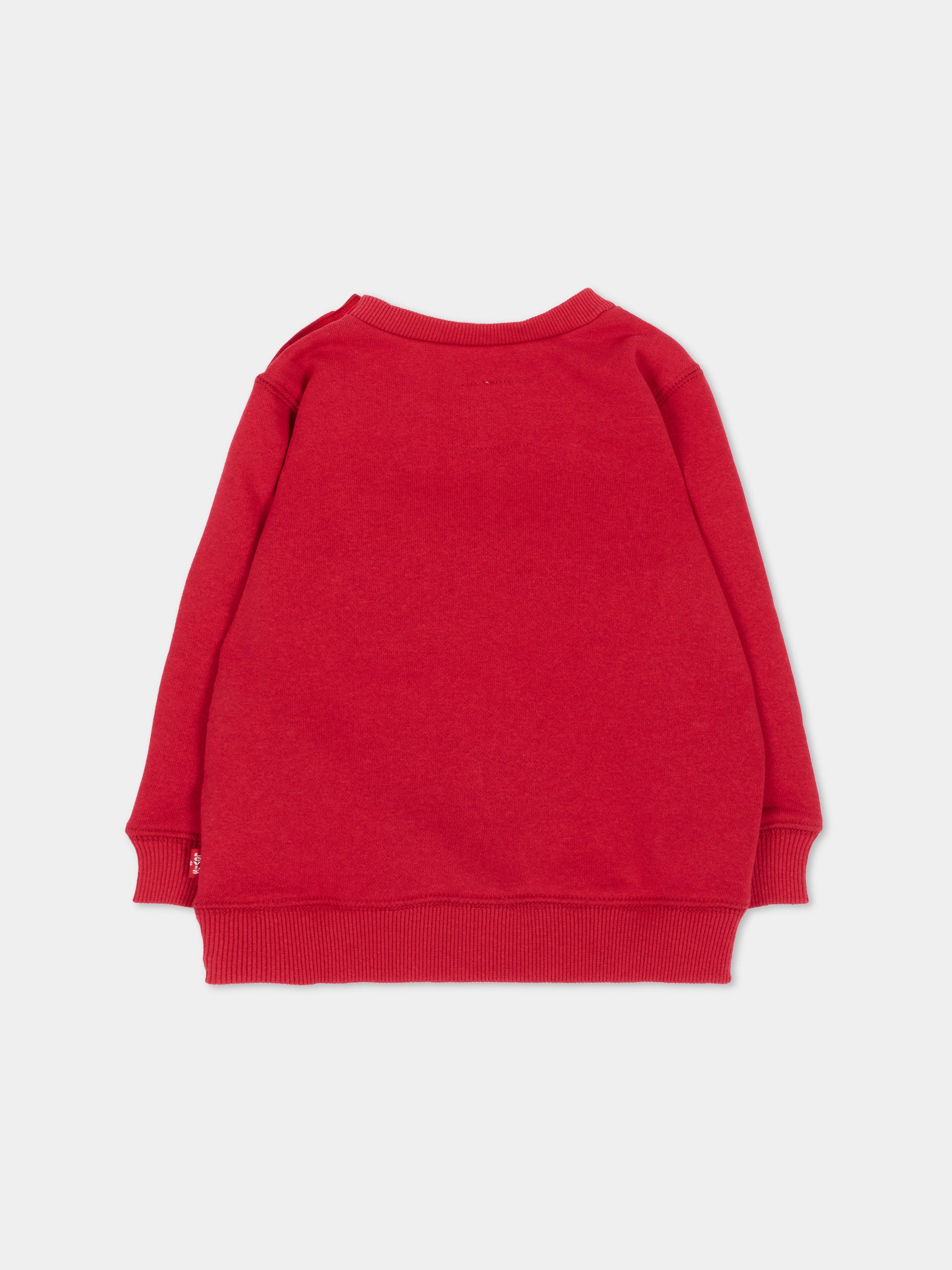 Felpa rossa per neonato con logo,Levi's Kids,6E9079 R1R