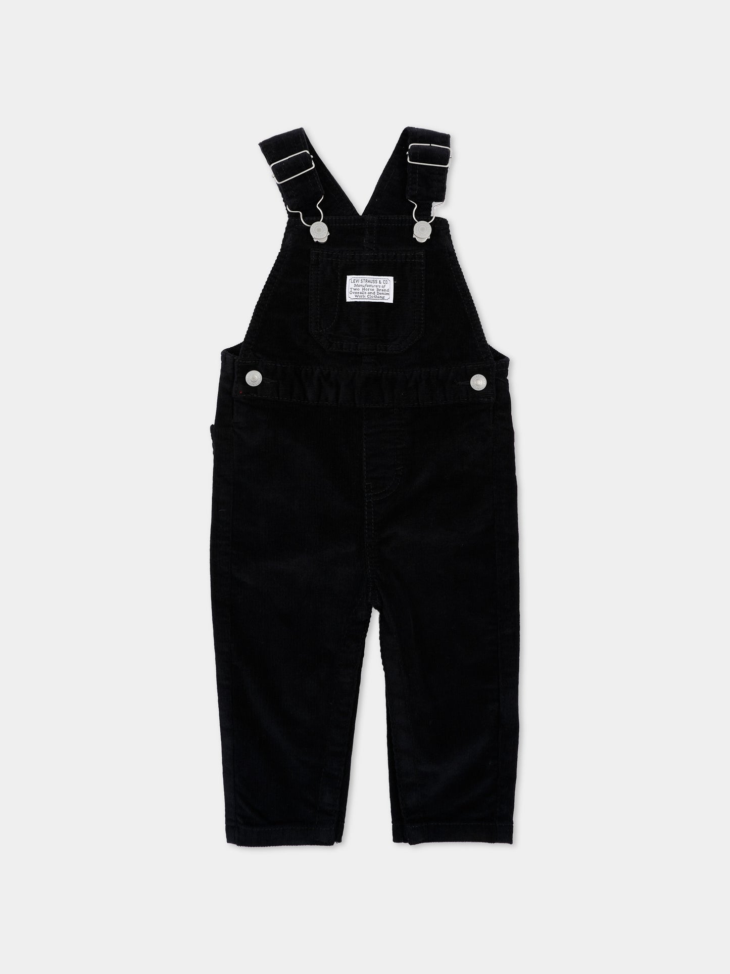 Salopette nera per neonato,Levi's Kids,6EJ335 G52