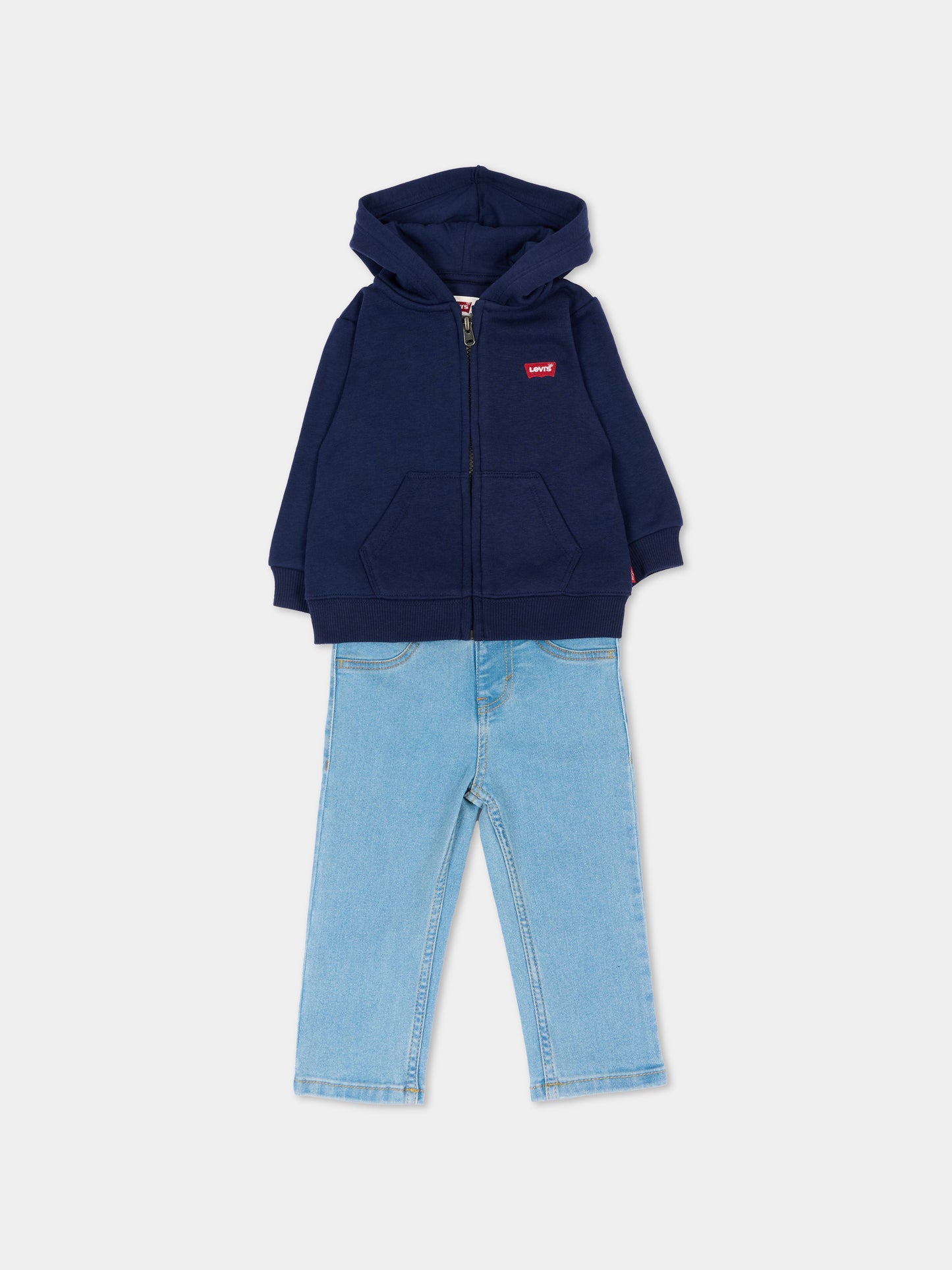 Completo sportivo lungo blu per neonato,Levi's Kids,6ER557 BCF