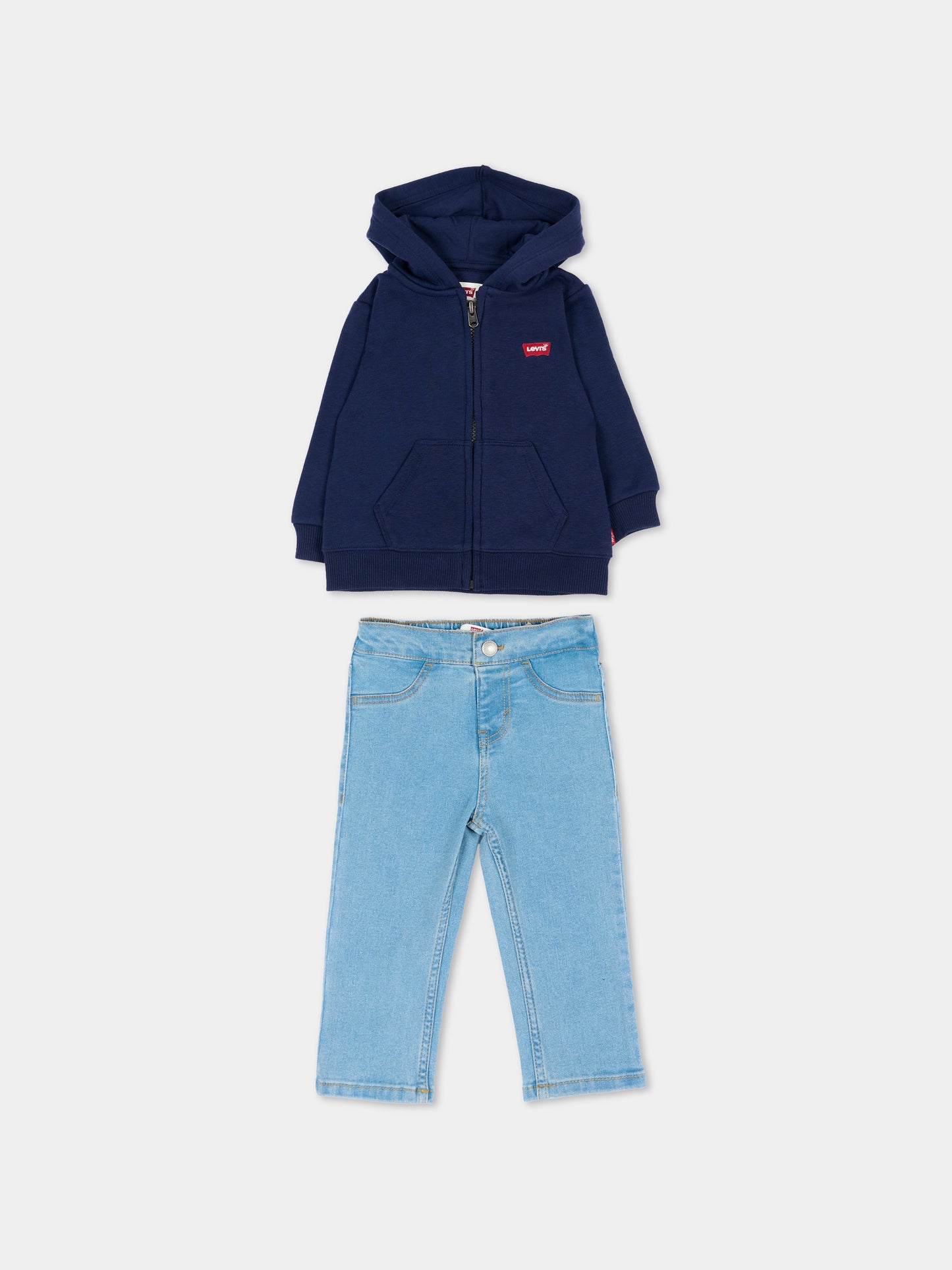Completo sportivo lungo blu per neonato,Levi's Kids,6ER557 BCF