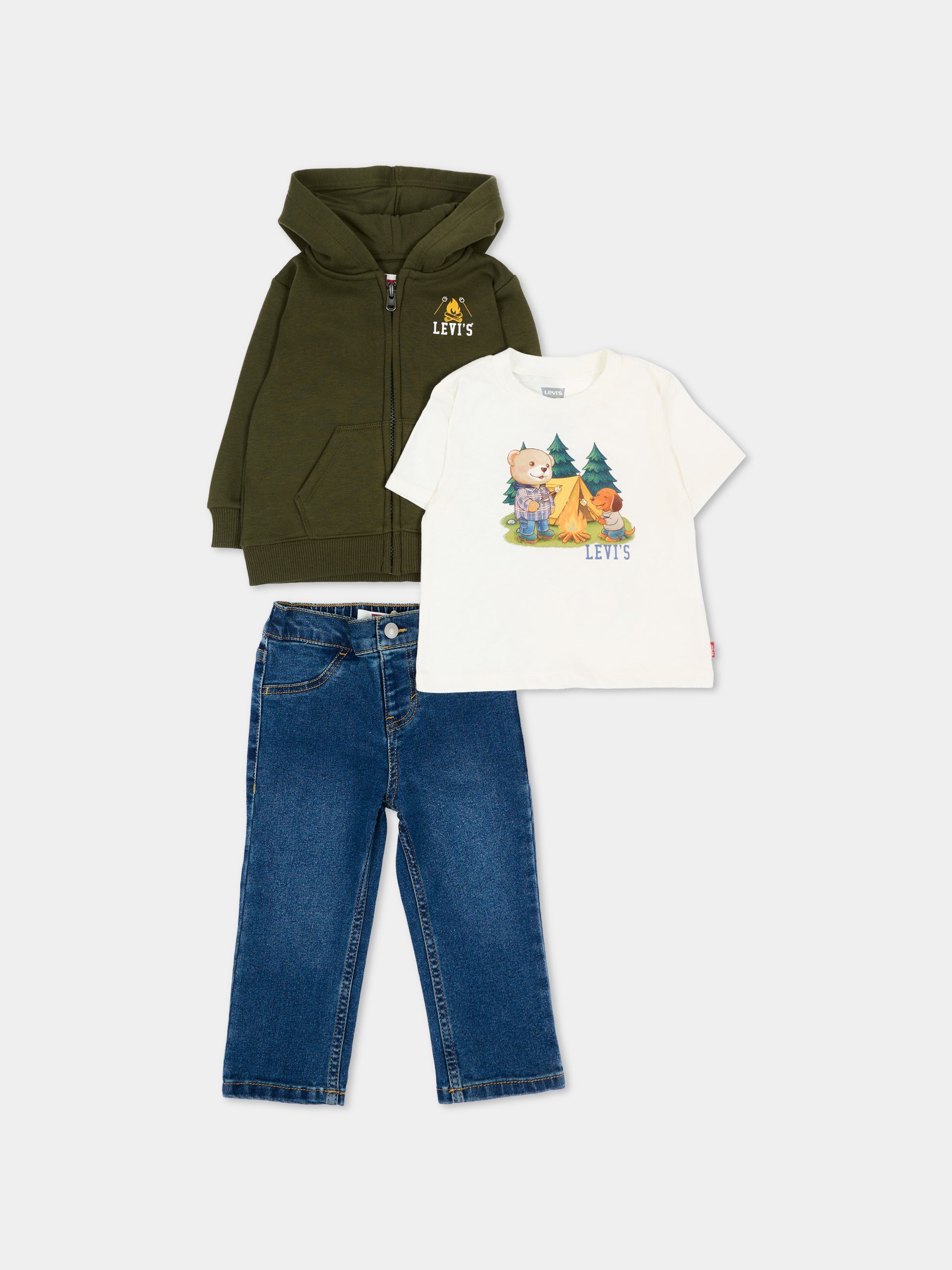 Completo lungo multicolor per neonato,Levi's Kids,6ER558 E3V