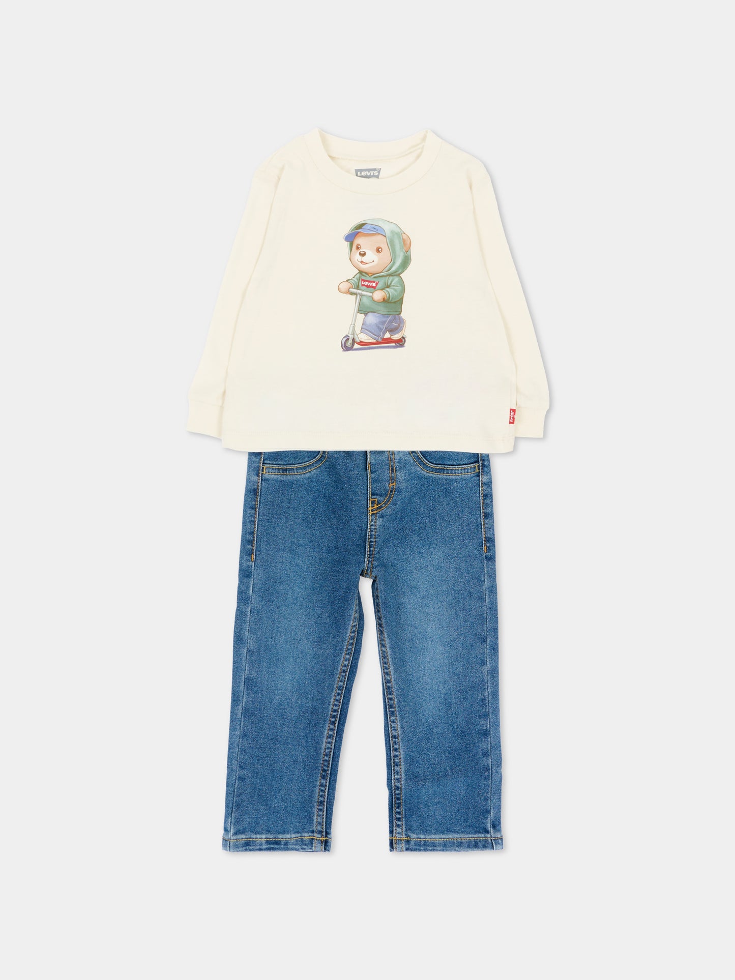 Completo lungo blu per neonato,Levi's Kids,6ER925 W0E