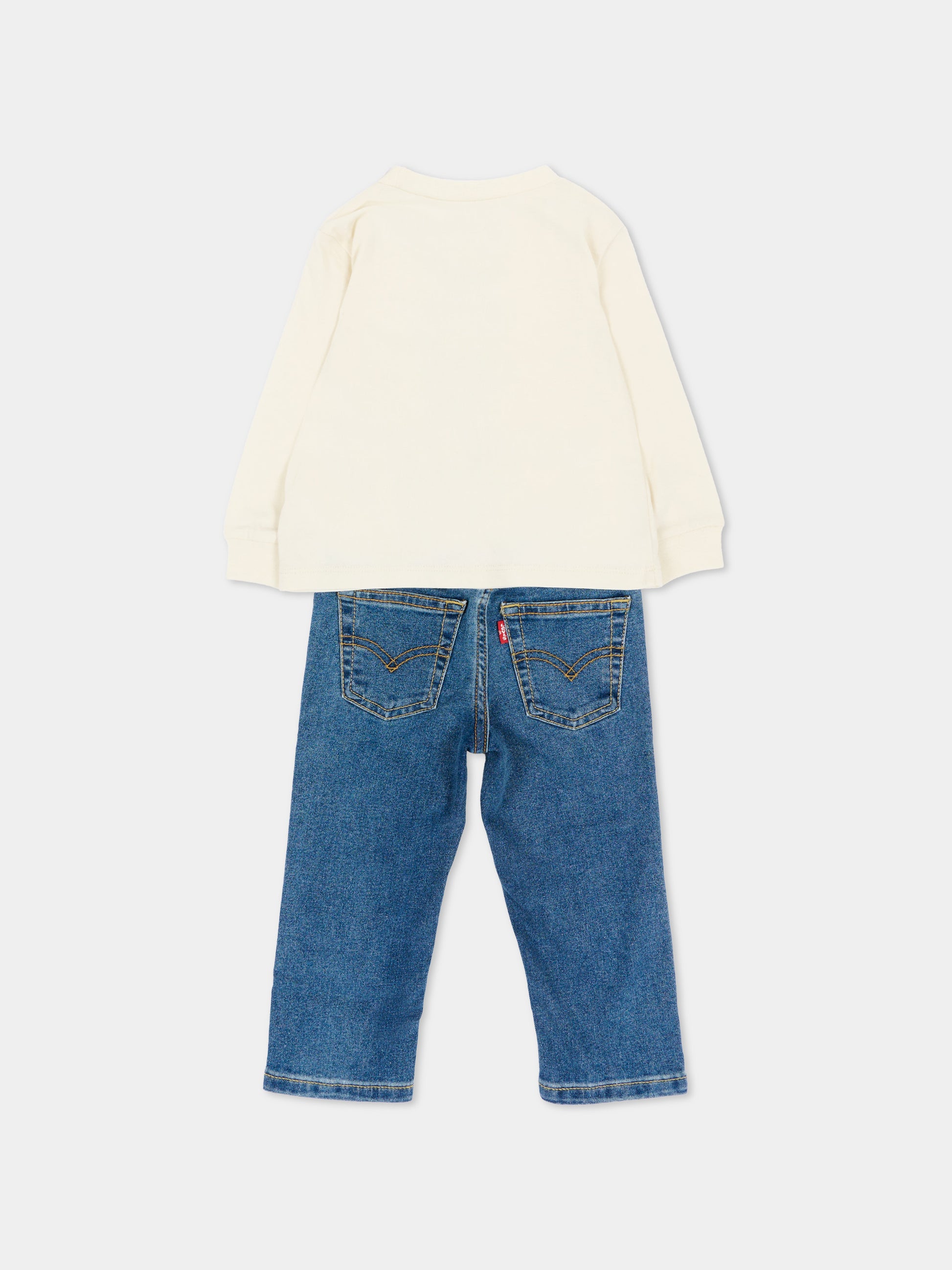 Completo lungo blu per neonato,Levi's Kids,6ER925 W0E