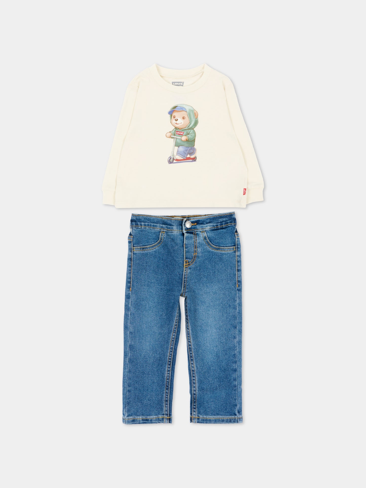 Completo lungo blu per neonato,Levi's Kids,6ER925 W0E