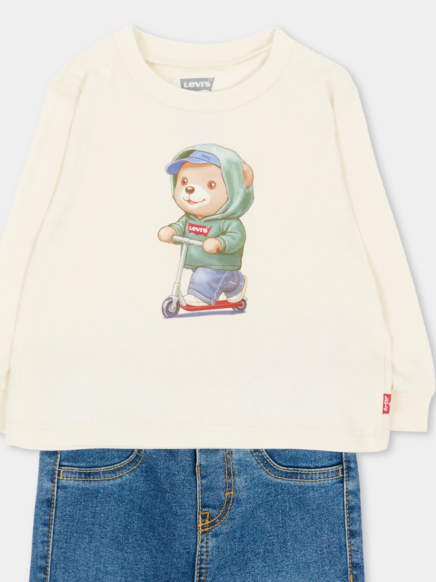 Completo lungo blu per neonato,Levi's Kids,6ER925 W0E