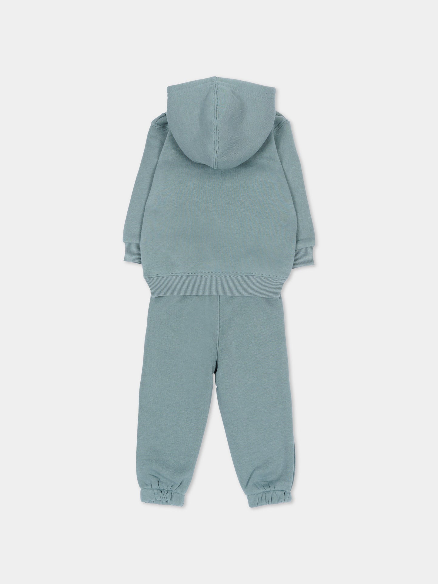 Completo sportivo lungo verde con orsetto per neonato,Levi's Kids,6ER486 FDT
