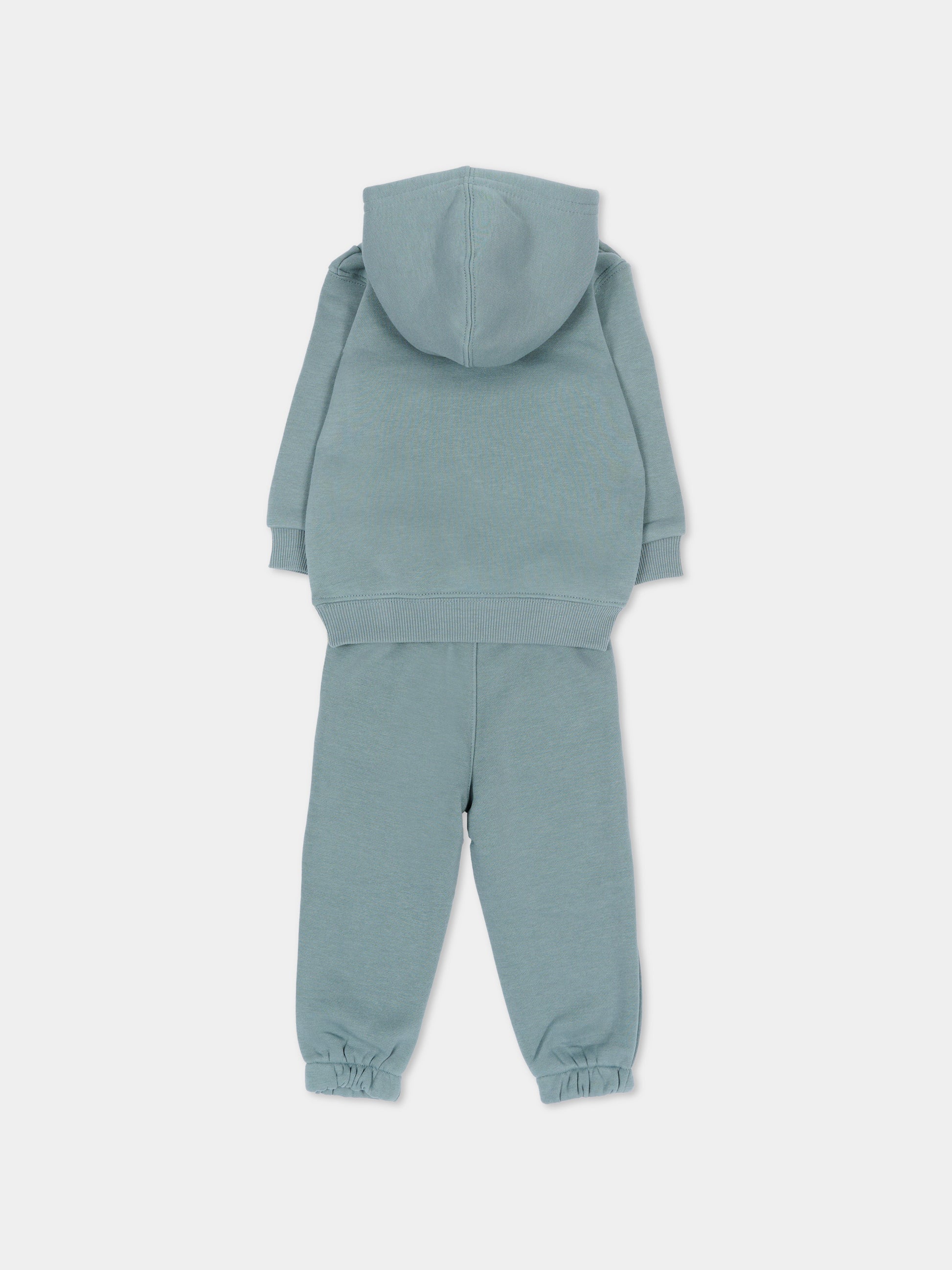 Completo sportivo lungo verde con orsetto per neonato,Levi's Kids,6ER486 FDT